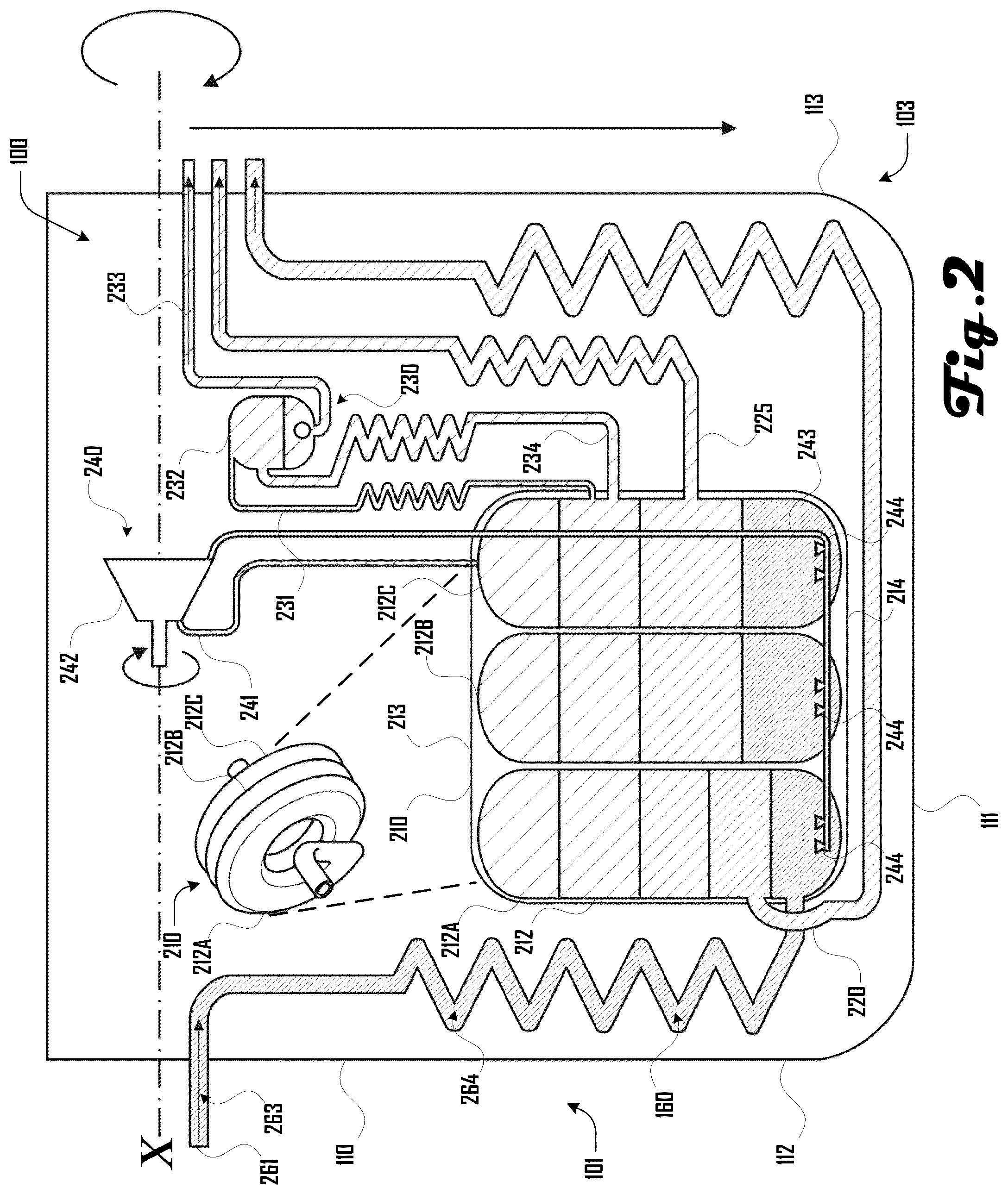 Patent US12139677 Figure 2 – Centrifuge reactor system and method