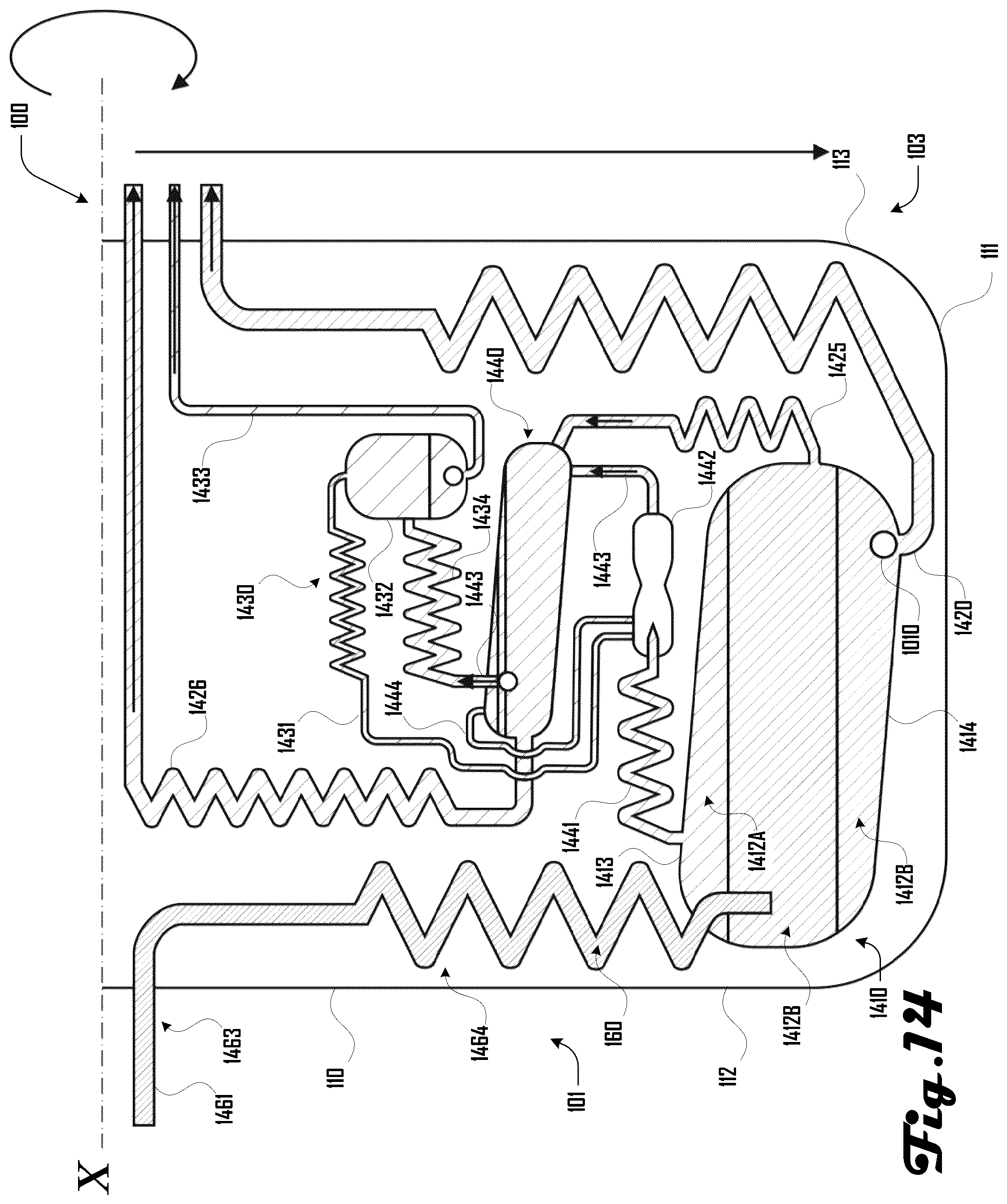 Patent US12139677 Figure 14 – Centrifuge reactor system and method