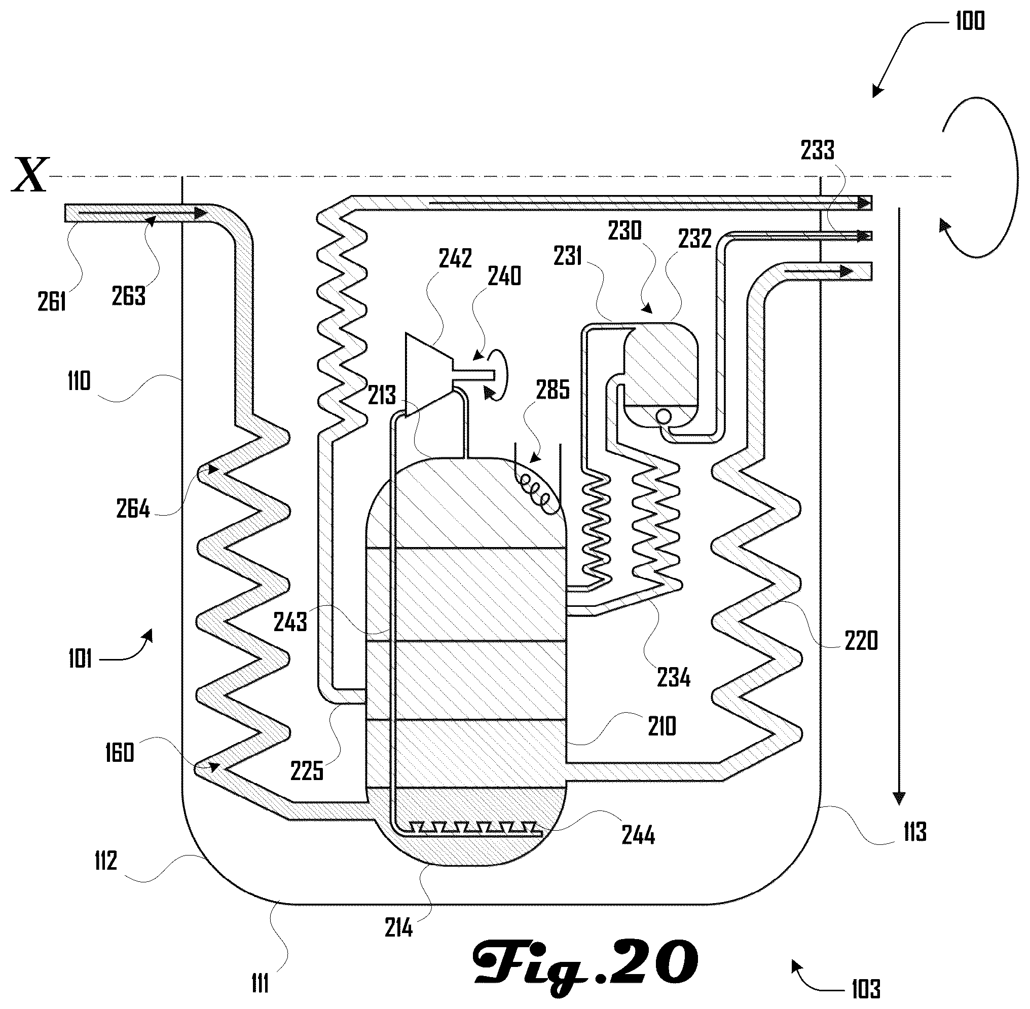 Patent US12139677 Figure 20 – Centrifuge reactor system and method