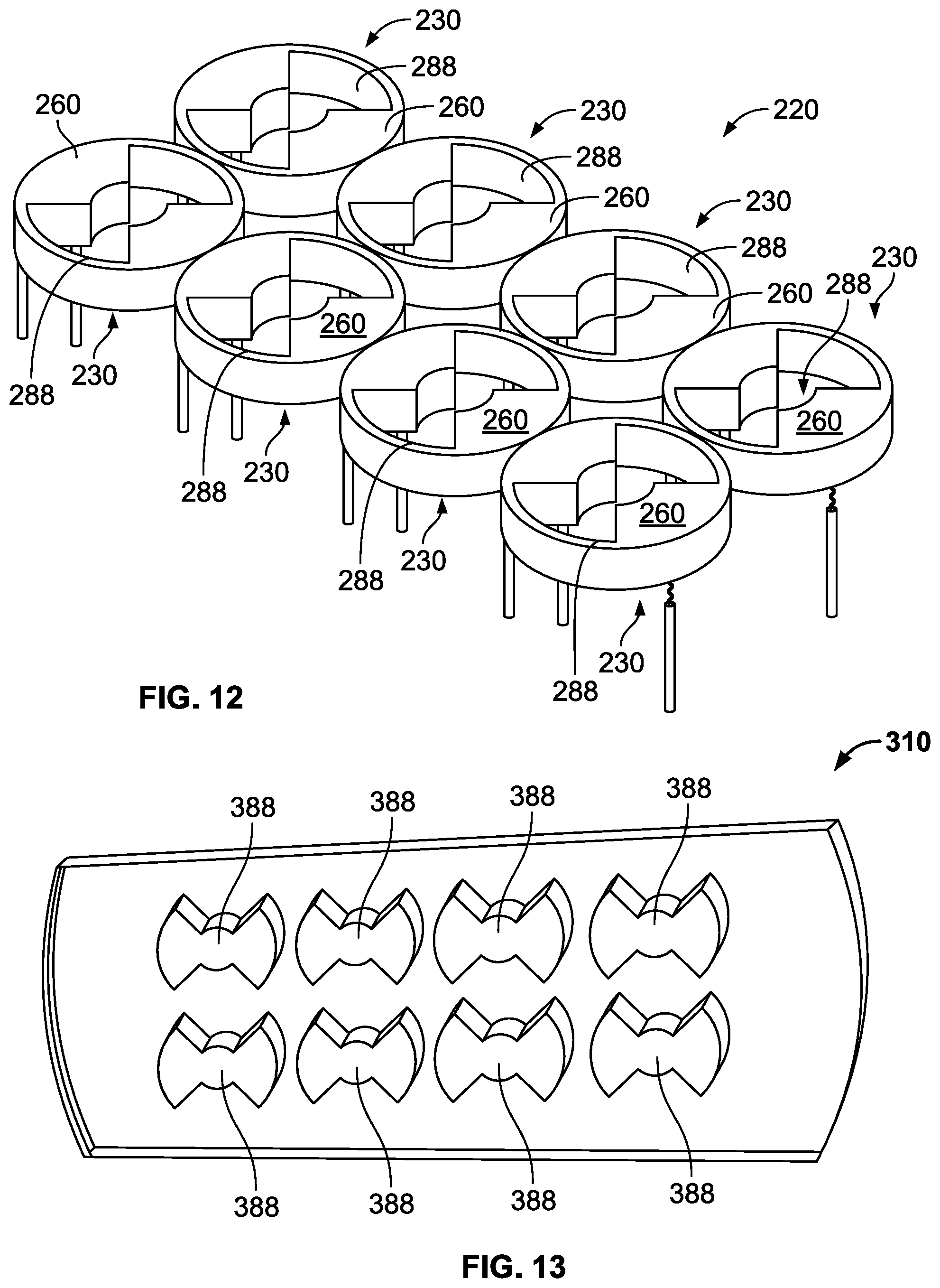 Patent US12139702 Figure 13 – Adaptive electrode arrangement and method for implementation in a cell incubator system and applications thereof