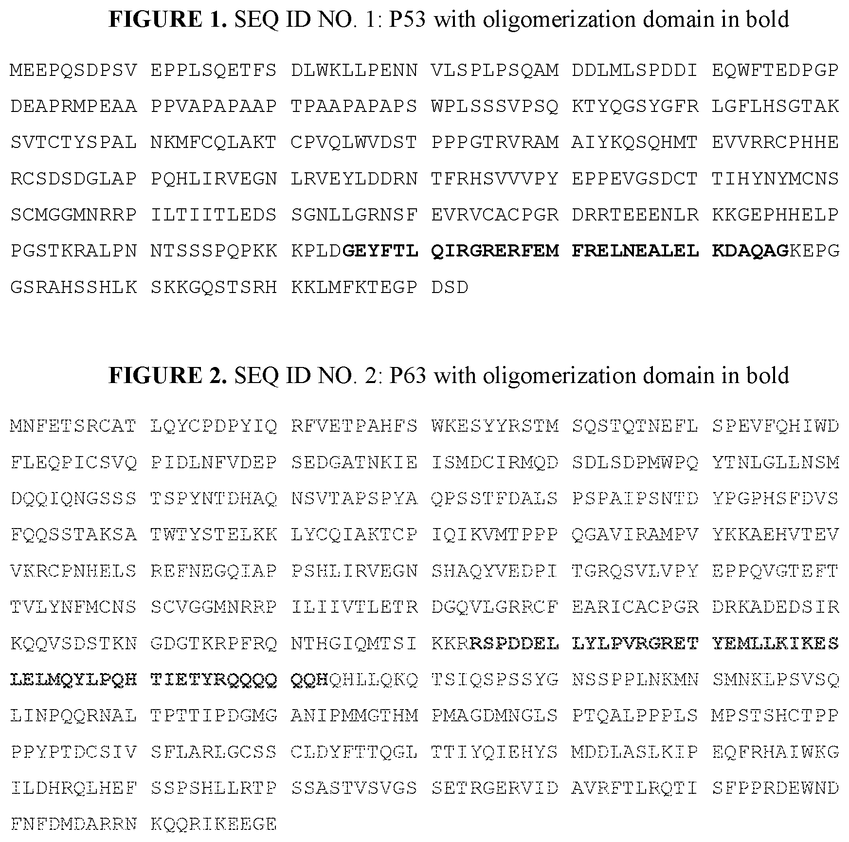 Patent US12139714 Figure 1 – P53, P63, and P73 homo-tetrameric compositions
