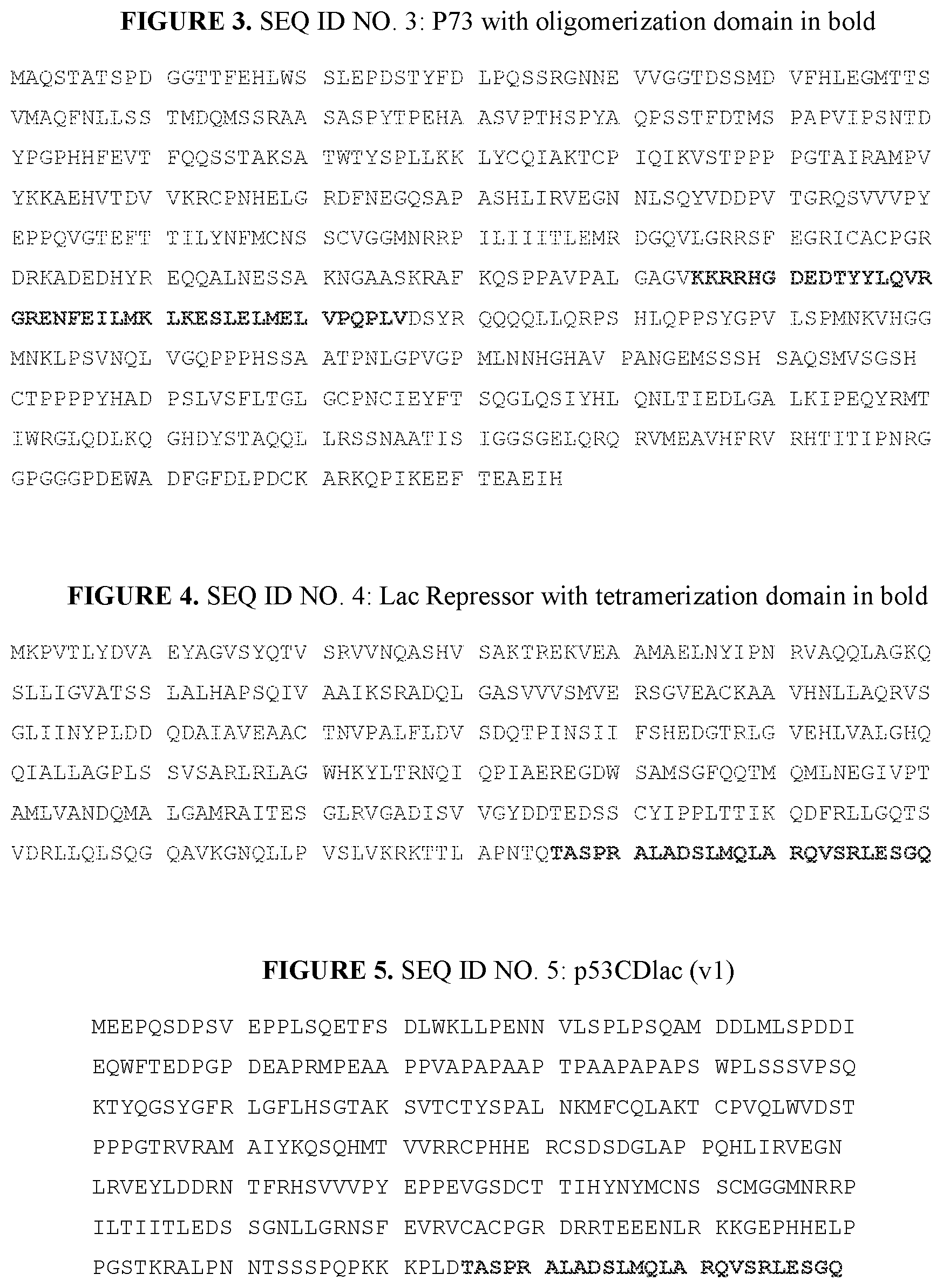 Patent US12139714 Figure 2 – P53, P63, and P73 homo-tetrameric compositions