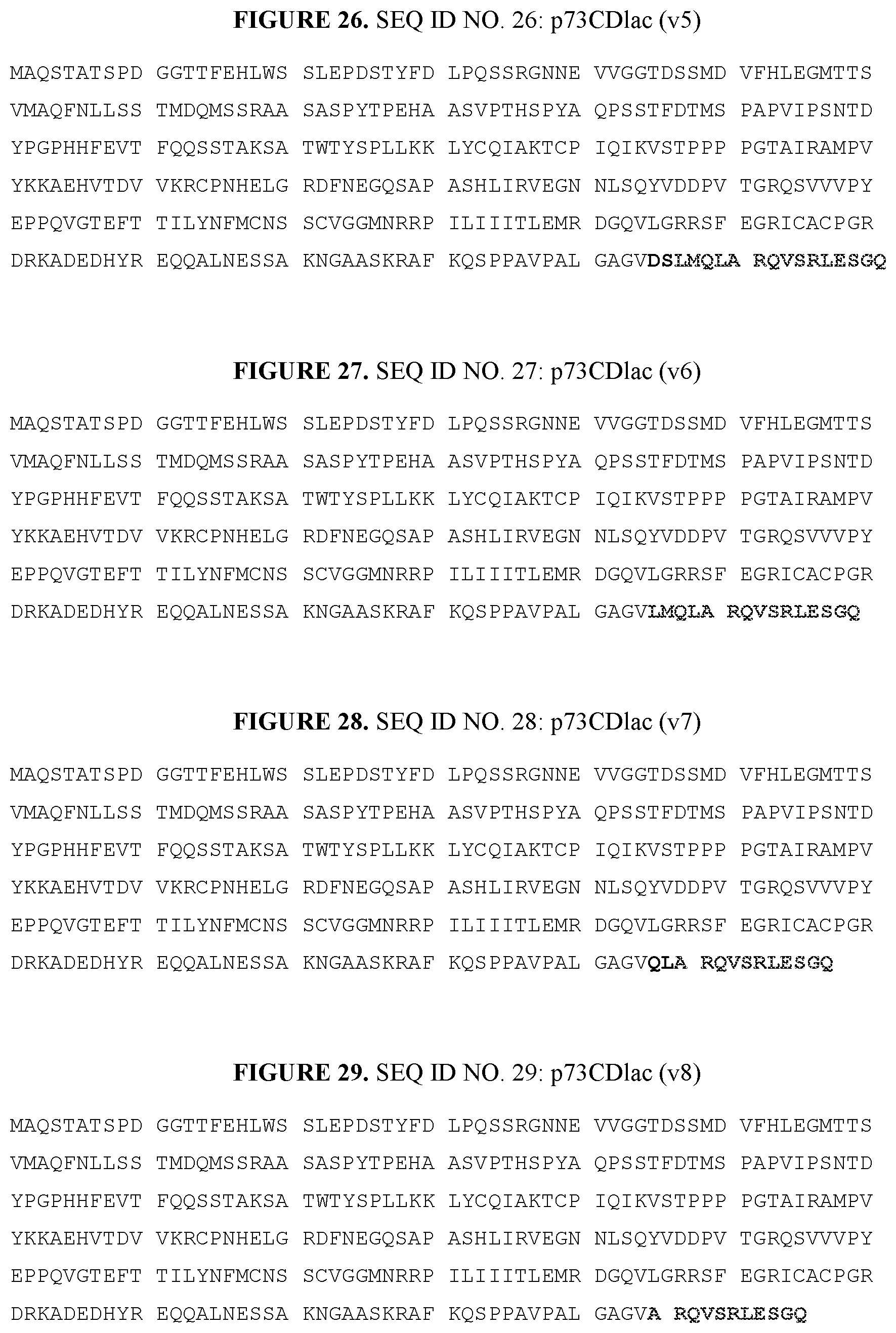Patent US12139714 Figure 10 – P53, P63, and P73 homo-tetrameric compositions
