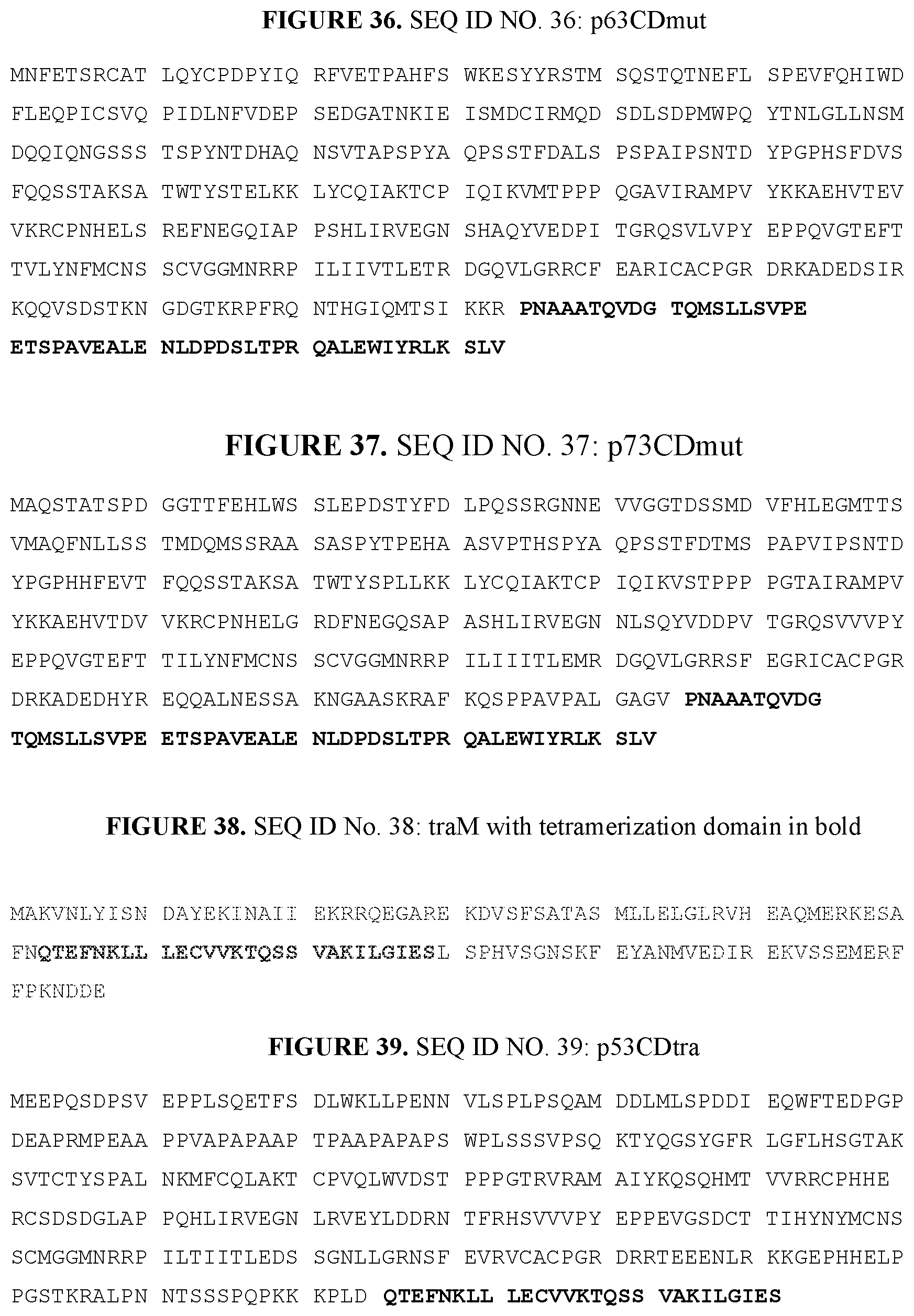 Patent US12139714 Figure 13 – P53, P63, and P73 homo-tetrameric compositions