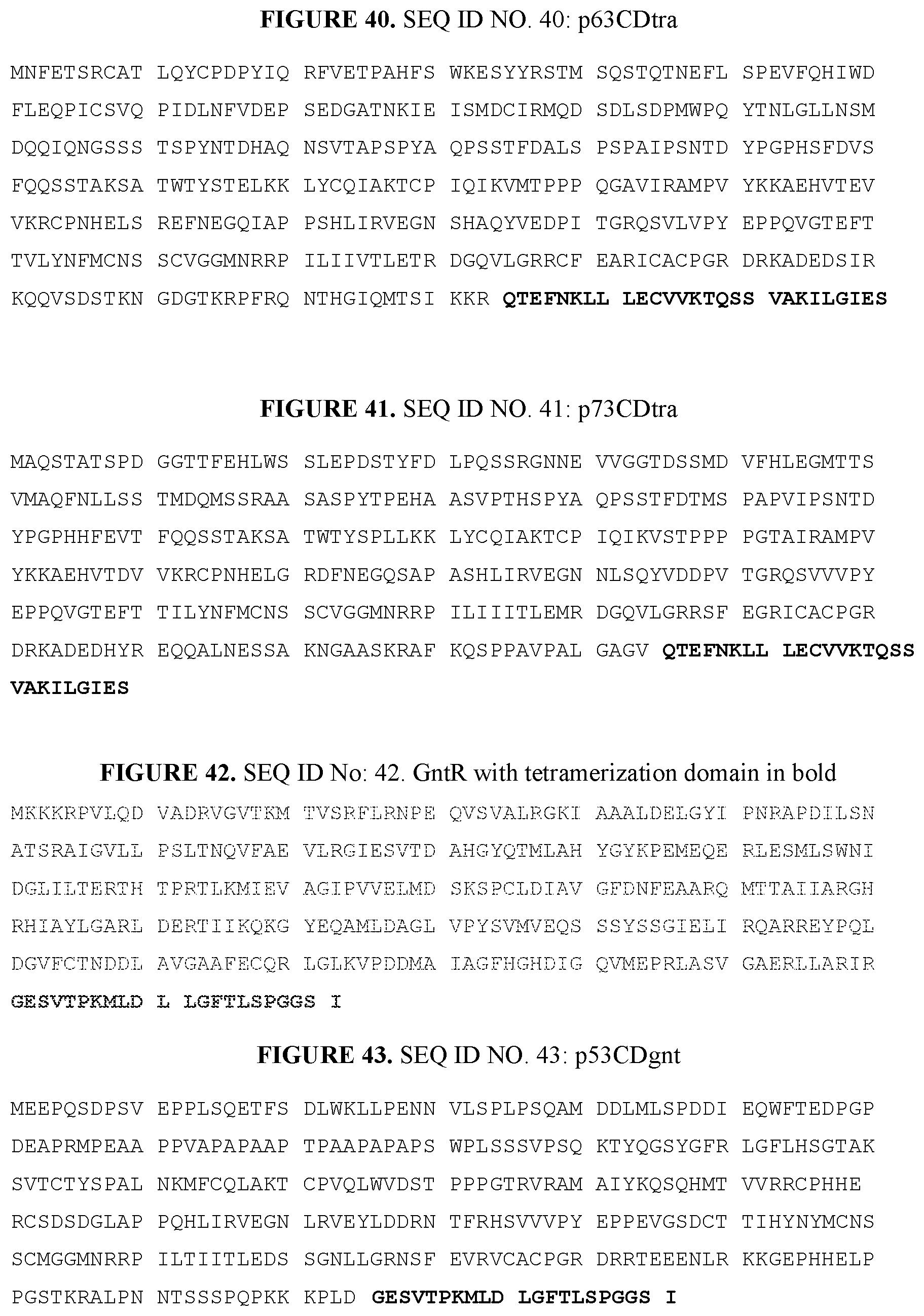Patent US12139714 Figure 14 – P53, P63, and P73 homo-tetrameric compositions