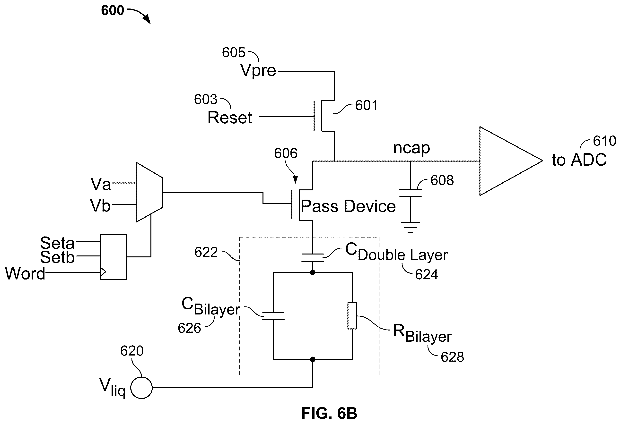 Patent US12139743 Figure 7 – Method for inline bilayer capacitance monitoring