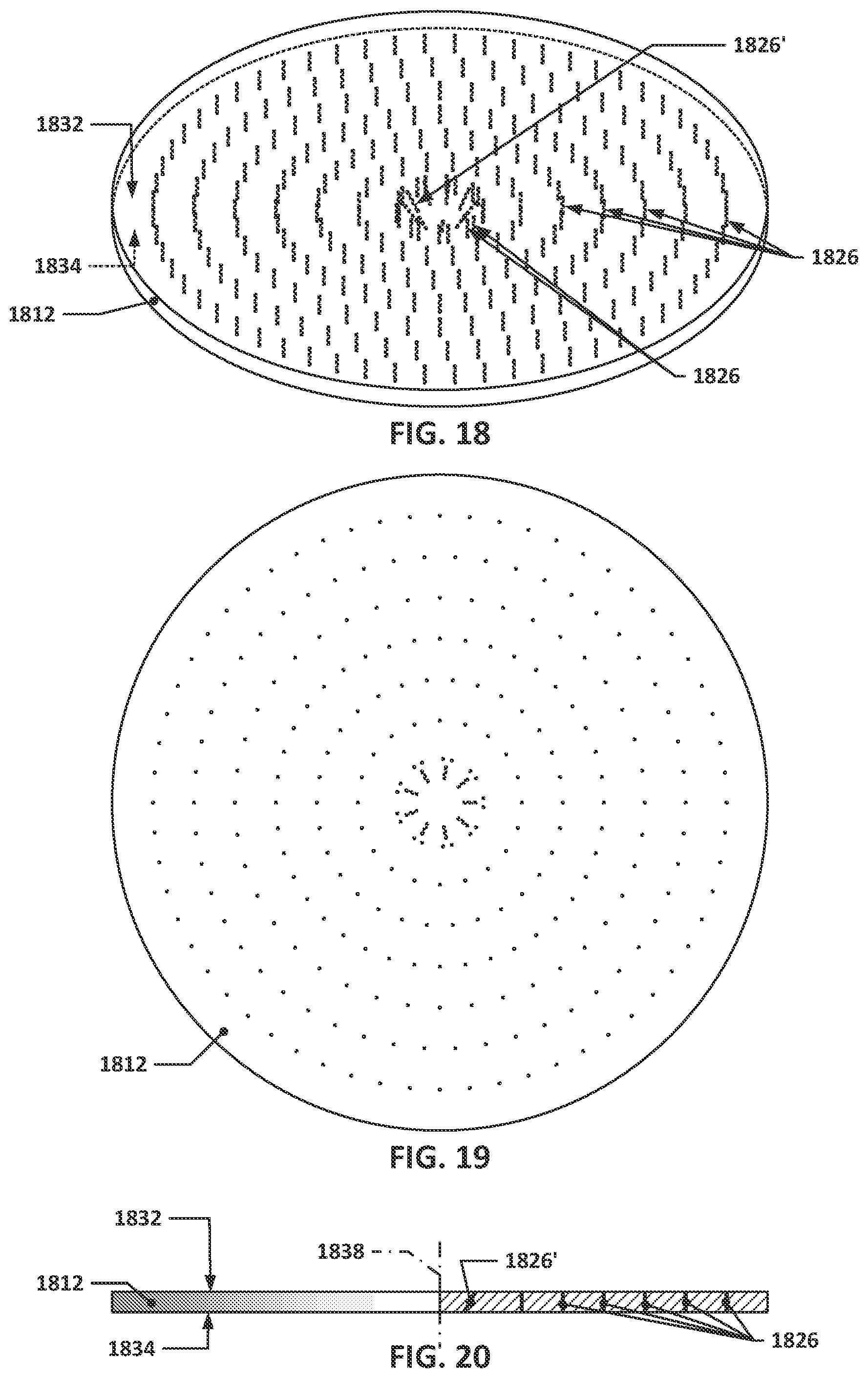 Patent US12139791 Figure 10 – Showerhead faceplates with angled gas distribution passages for semiconductor processing tools