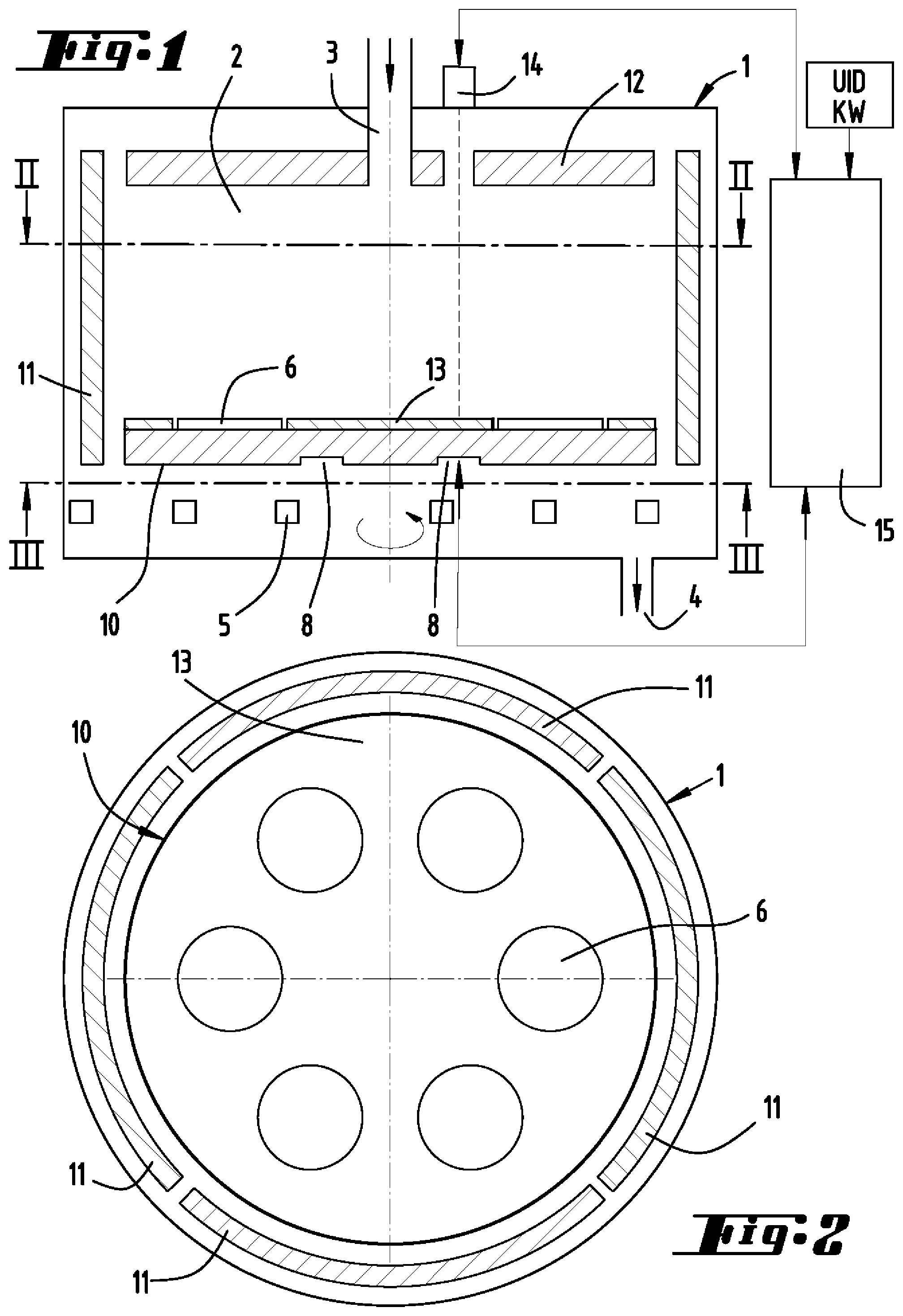 Patent US12139793 — CVD device component provided with an individual identifier, and method for communicating information — Figure 1