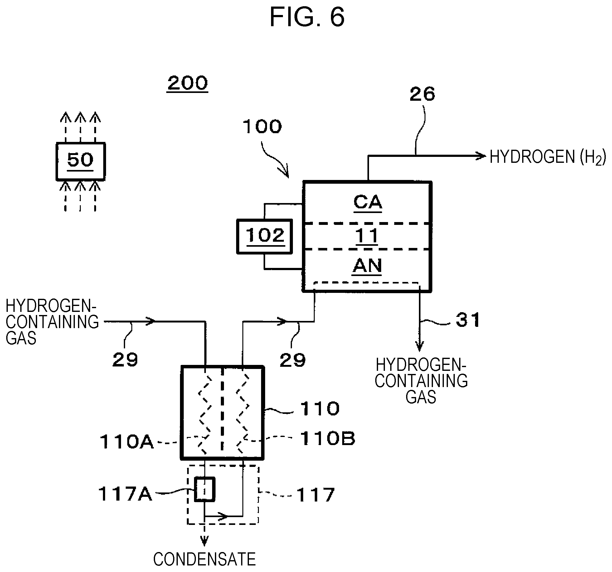Patent US12139805 Figure 6 – Hydrogen system