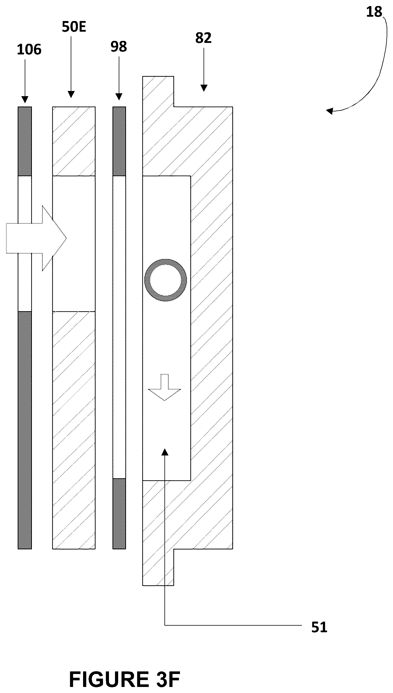 Patent US12139806 Figure 8 – Filter press end assembly and fluid management system for use in unipolar electrochemical devices