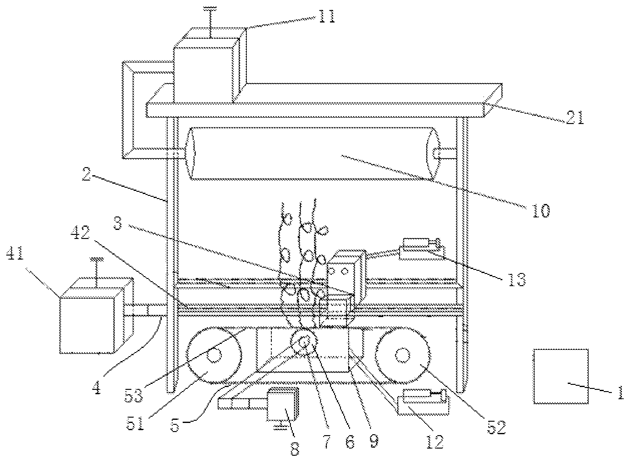 Patent US12139820 Figure 1 – Electrospinning apparatus for fabricating nanofiber of core-shell structure