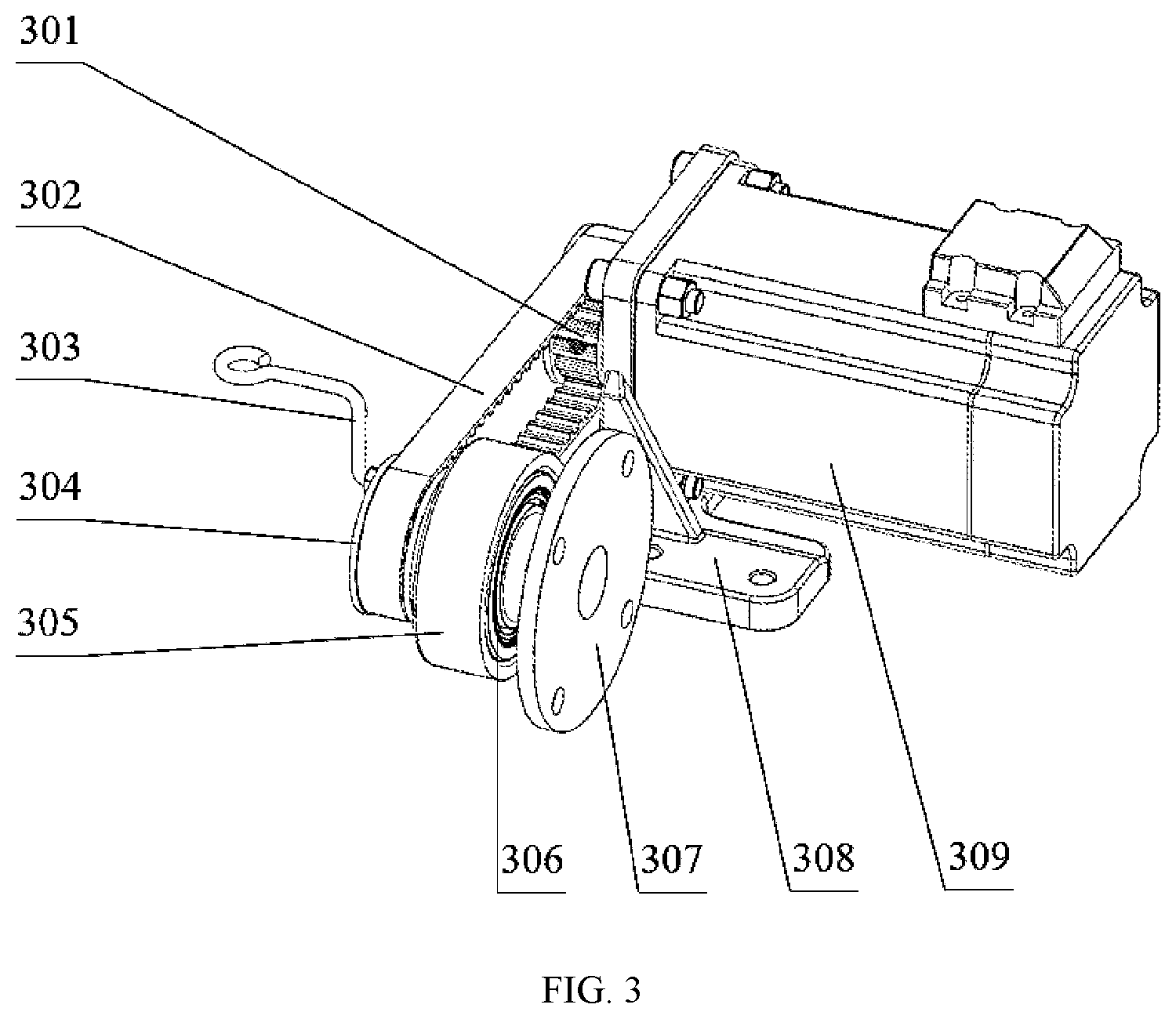 Patent US12139823 Figure 3 – Continuous automatic twisting and winding device and method for polymer fiber artificial muscles