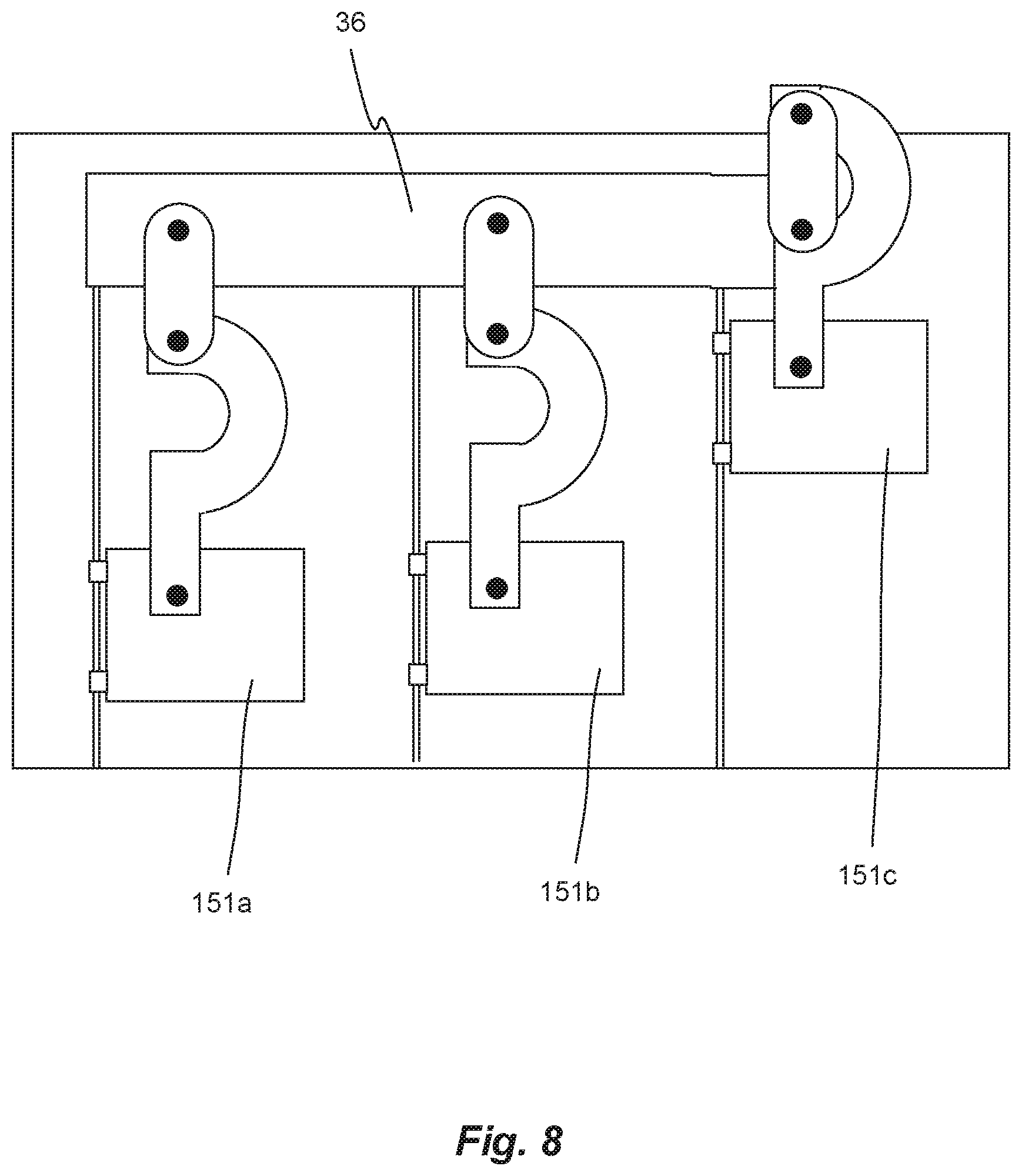 Patent US12139830 Figure 8 – Method for in-line treatment of a thread and a system therefore comprising a treatment unit and a control unit configured to determine if a maintenance sequence is needed