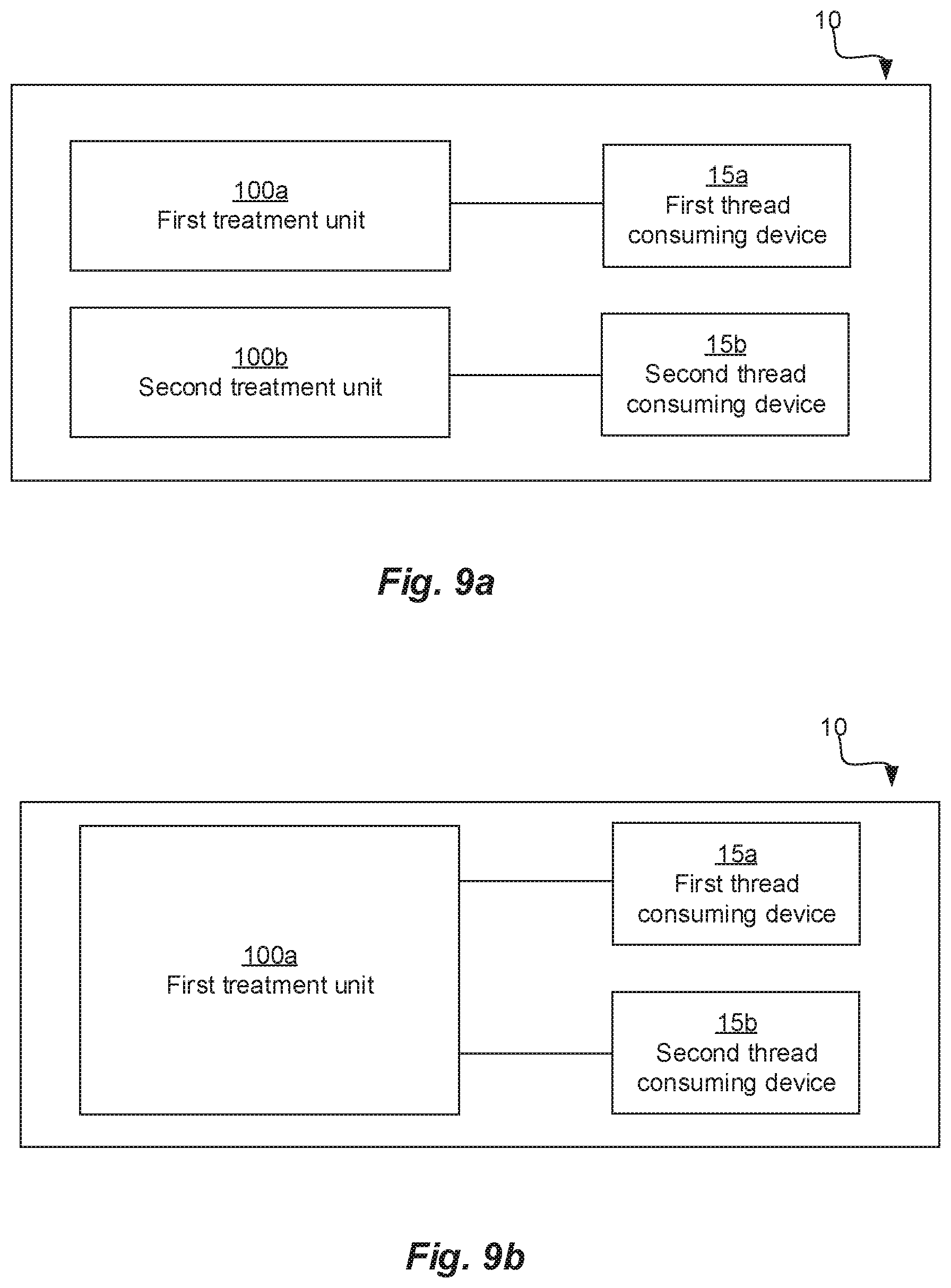 Patent US12139830 Figure 9 – Method for in-line treatment of a thread and a system therefore comprising a treatment unit and a control unit configured to determine if a maintenance sequence is needed