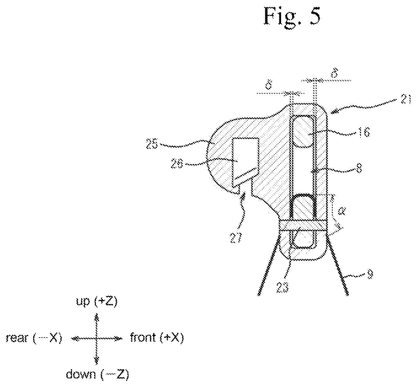 Patent US12139832 Figure 5 – Thread standing device and sewing machine