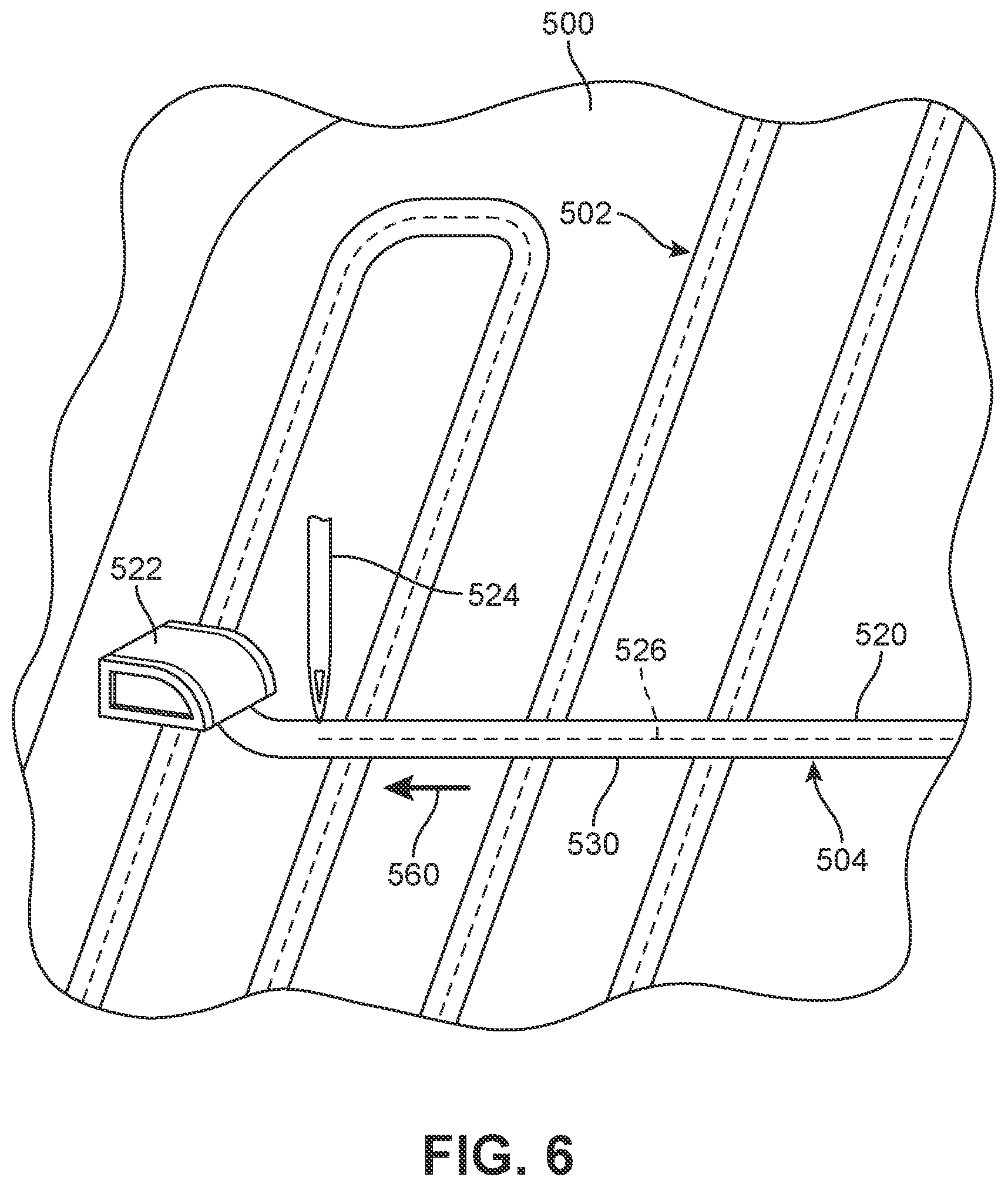 Patent US12139835 Figure 6 – Method of making article with ribbon structure and embroidered edges