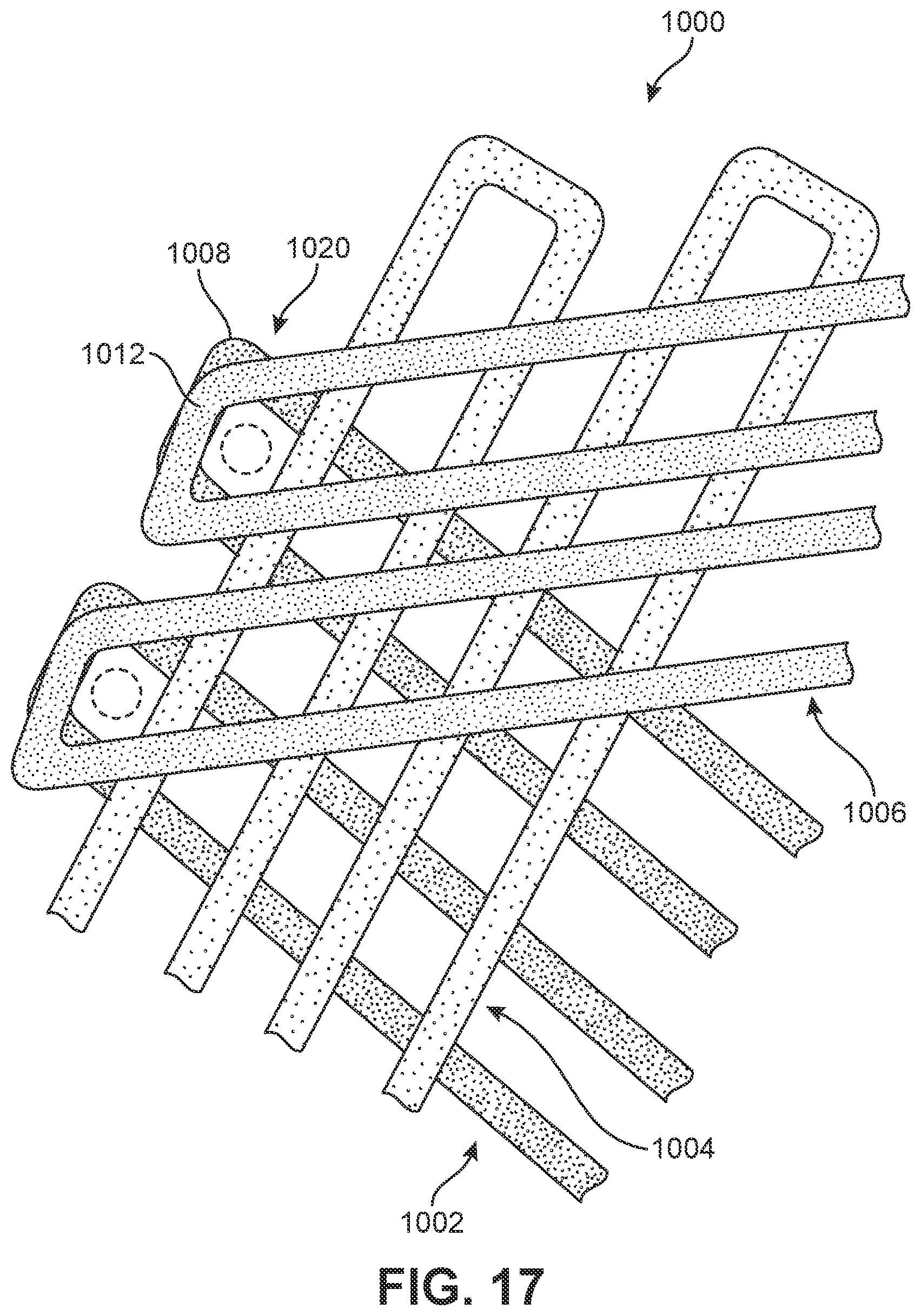 Patent US12139835 Figure 17 – Method of making article with ribbon structure and embroidered edges