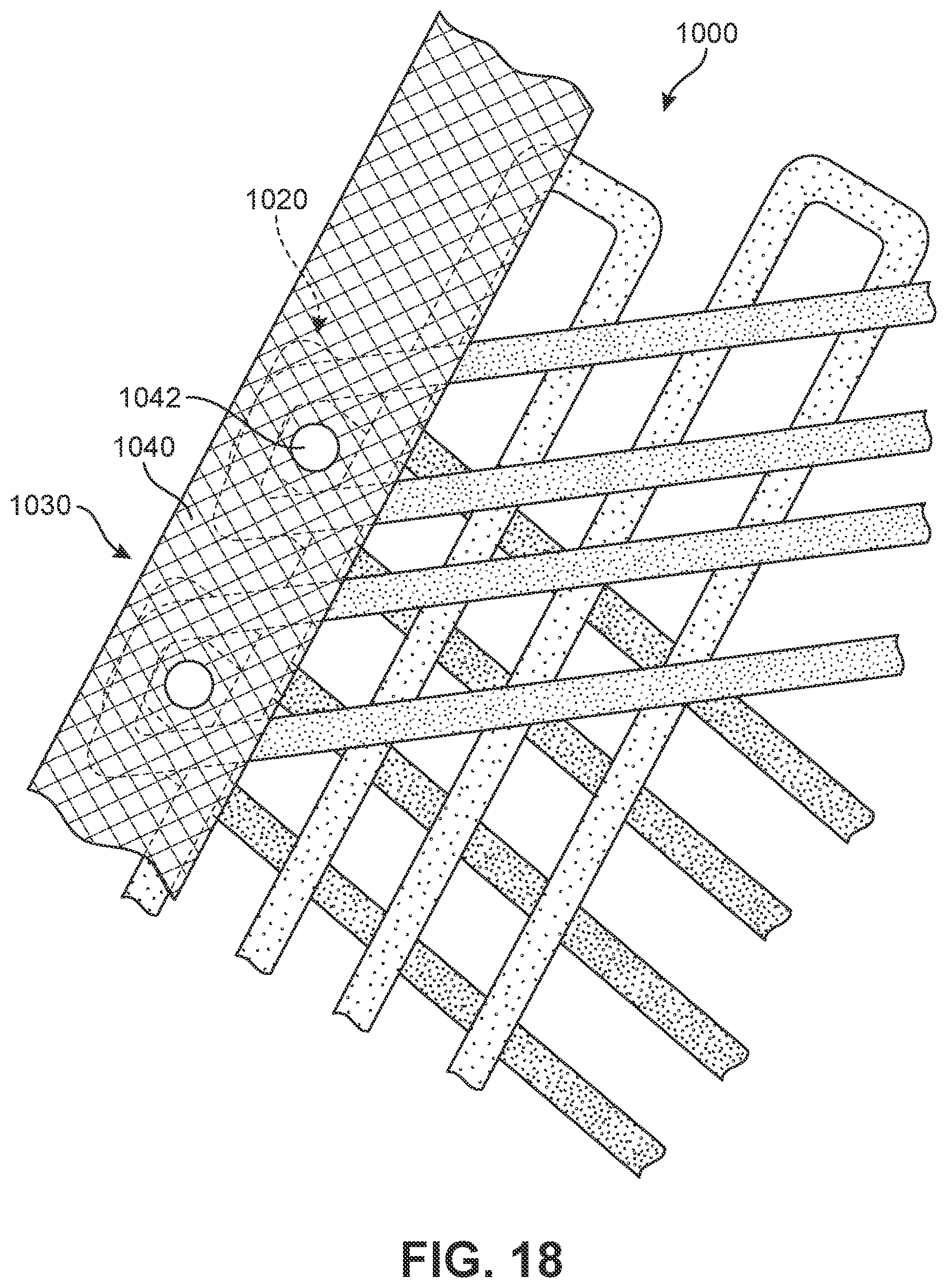 Patent US12139835 Figure 18 – Method of making article with ribbon structure and embroidered edges
