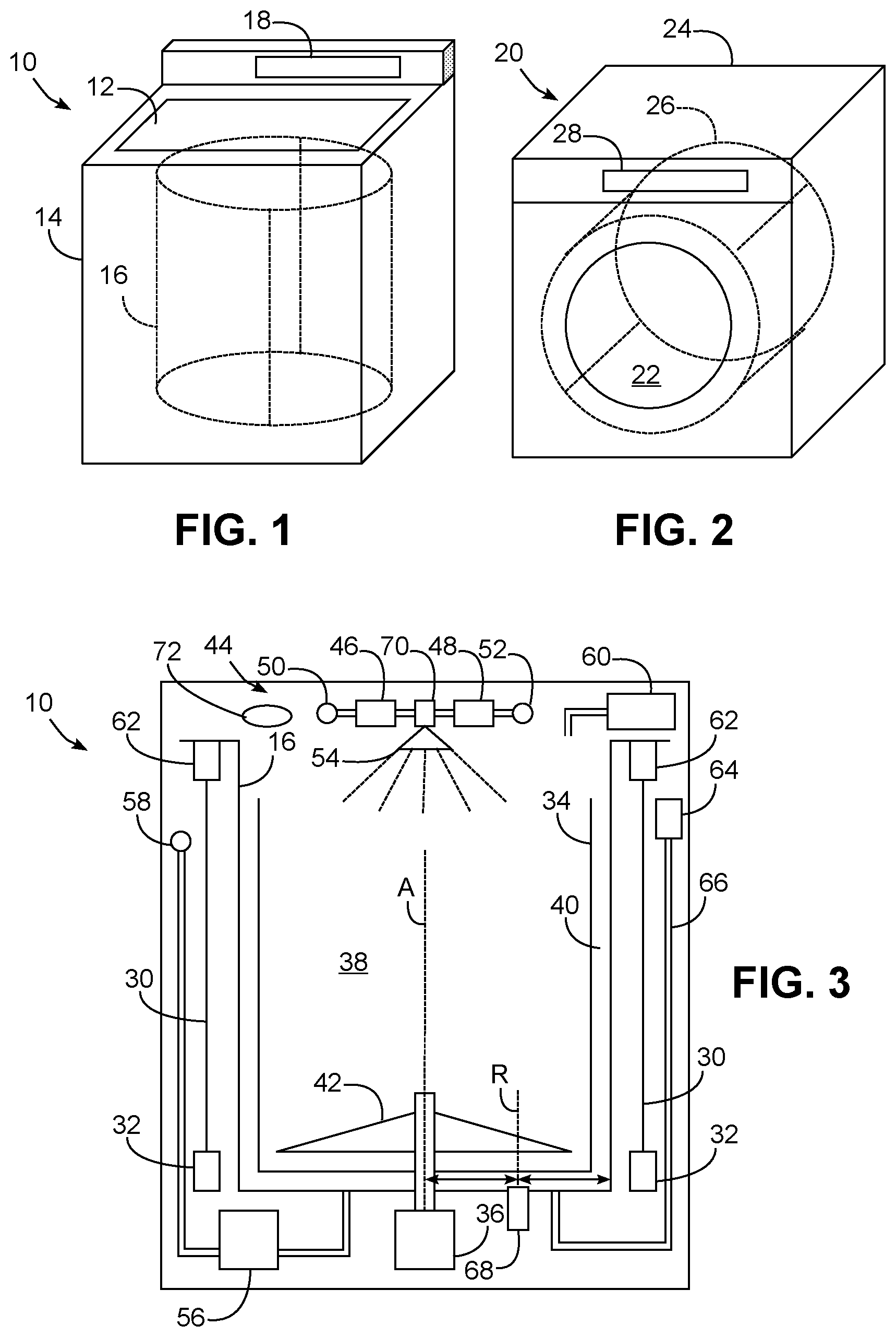 Patent US12139836 Figure 1 – Laundry washing machine with dynamic rinse system