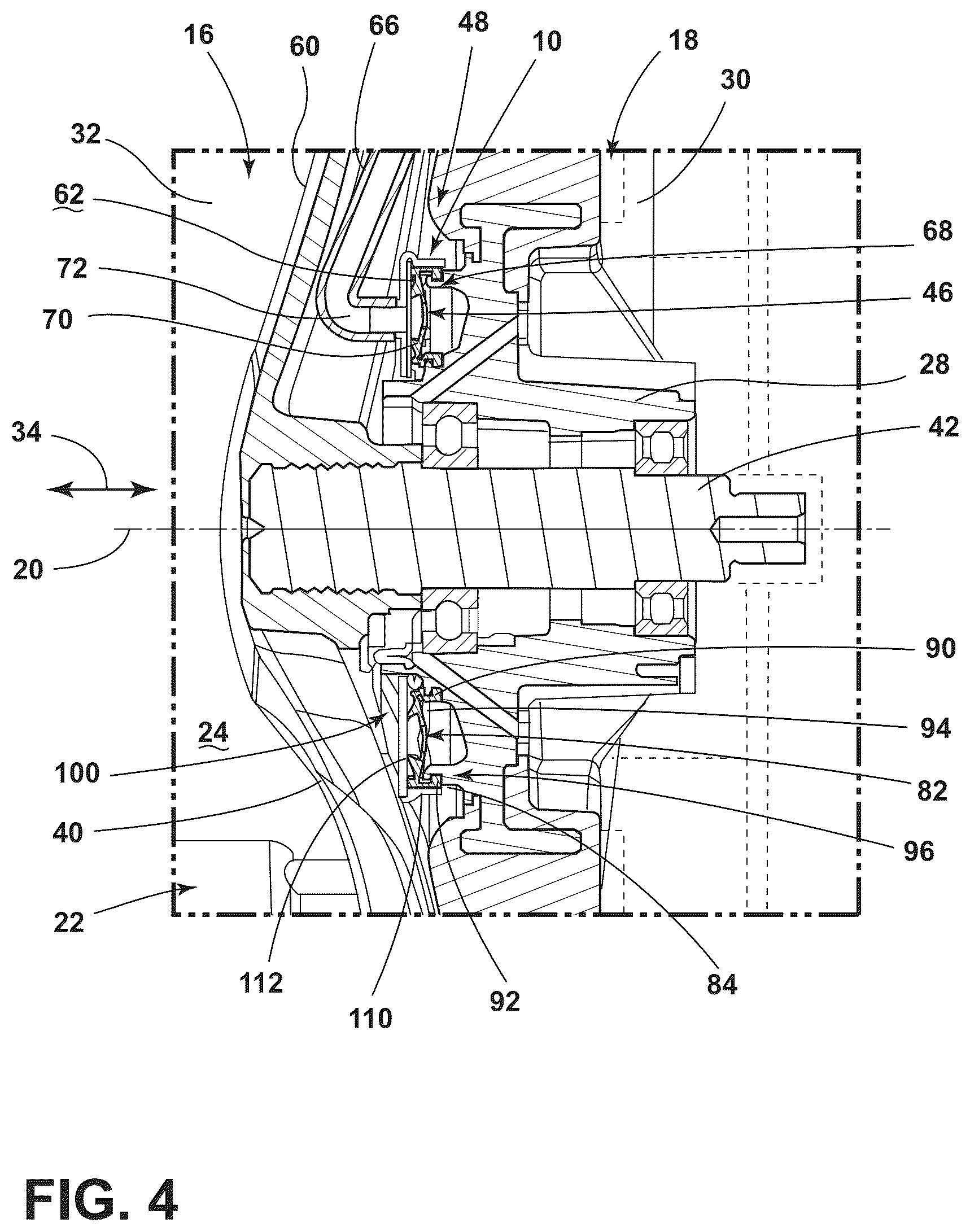 Patent US12139837 Figure 4 – Fluid delivery system for a front-load washing appliance for delivering fluid to lifters of the drum