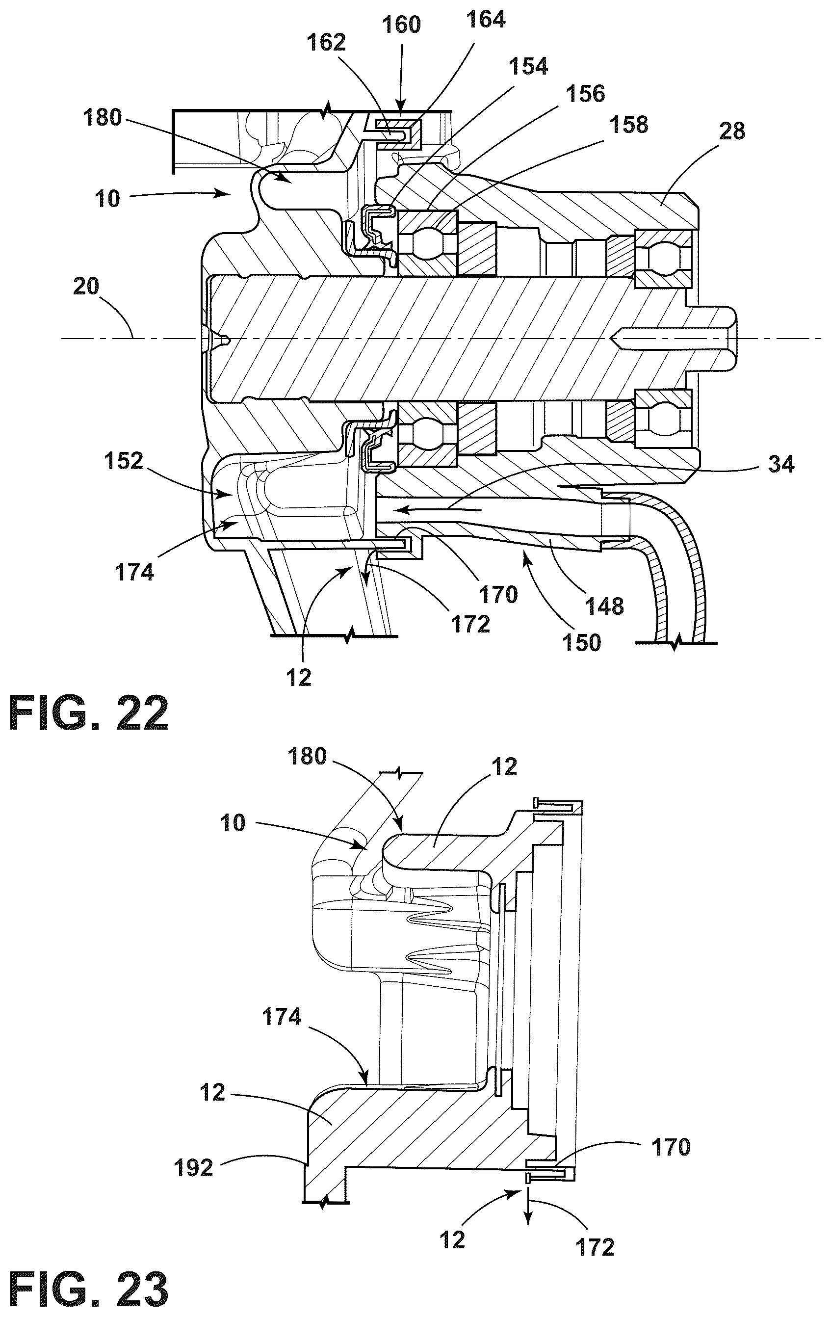 Patent US12139837 Figure 19 – Fluid delivery system for a front-load washing appliance for delivering fluid to lifters of the drum
