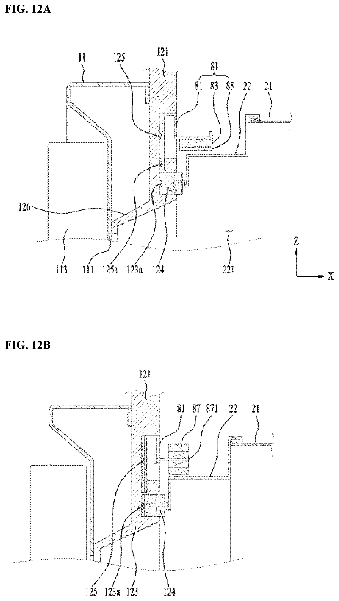 Patent US12139838 Figure 12 – Apparatus for treating laundry