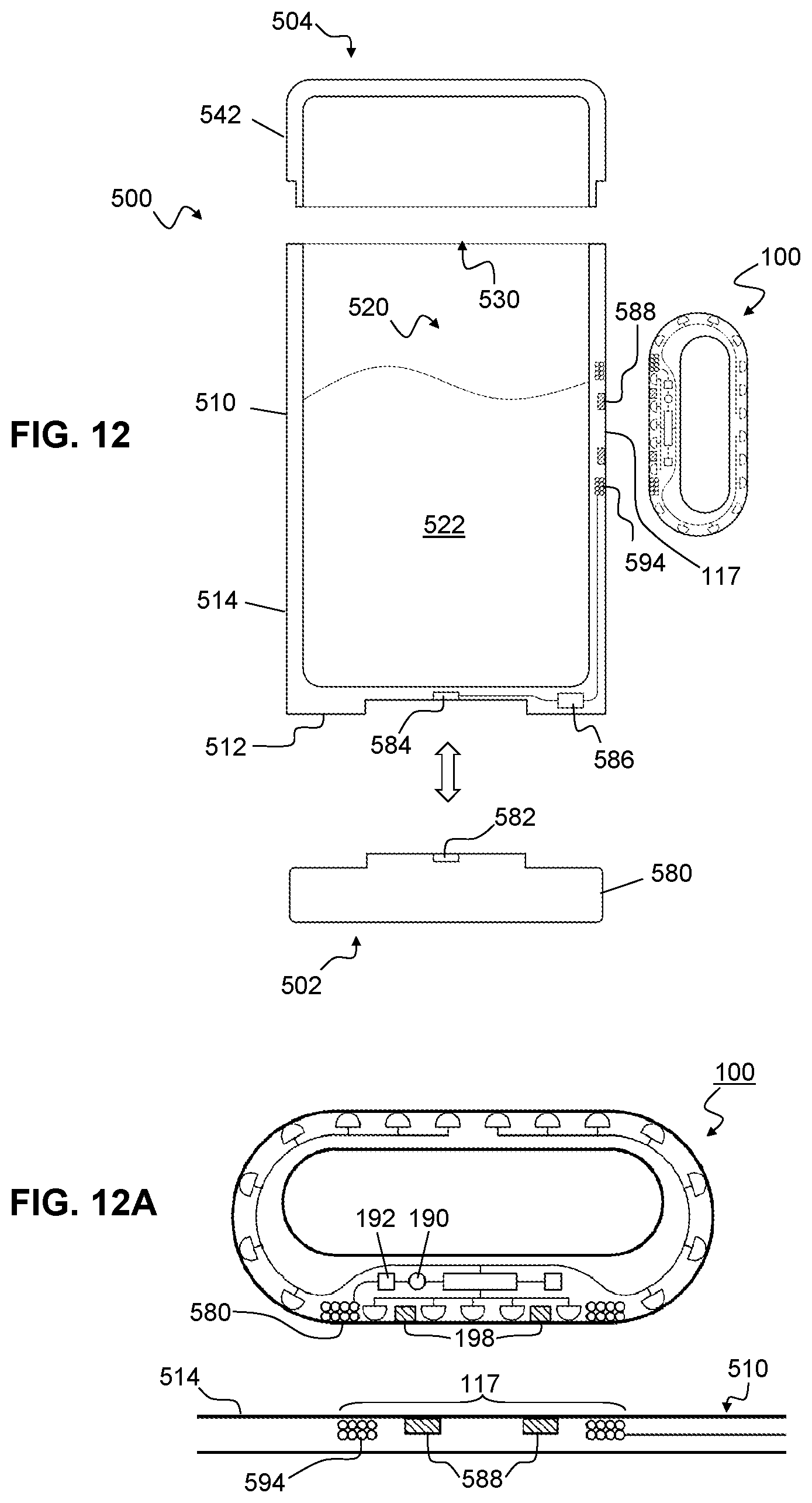 Patent US12139840 Figure 5 – Photoactivating device for washing machine