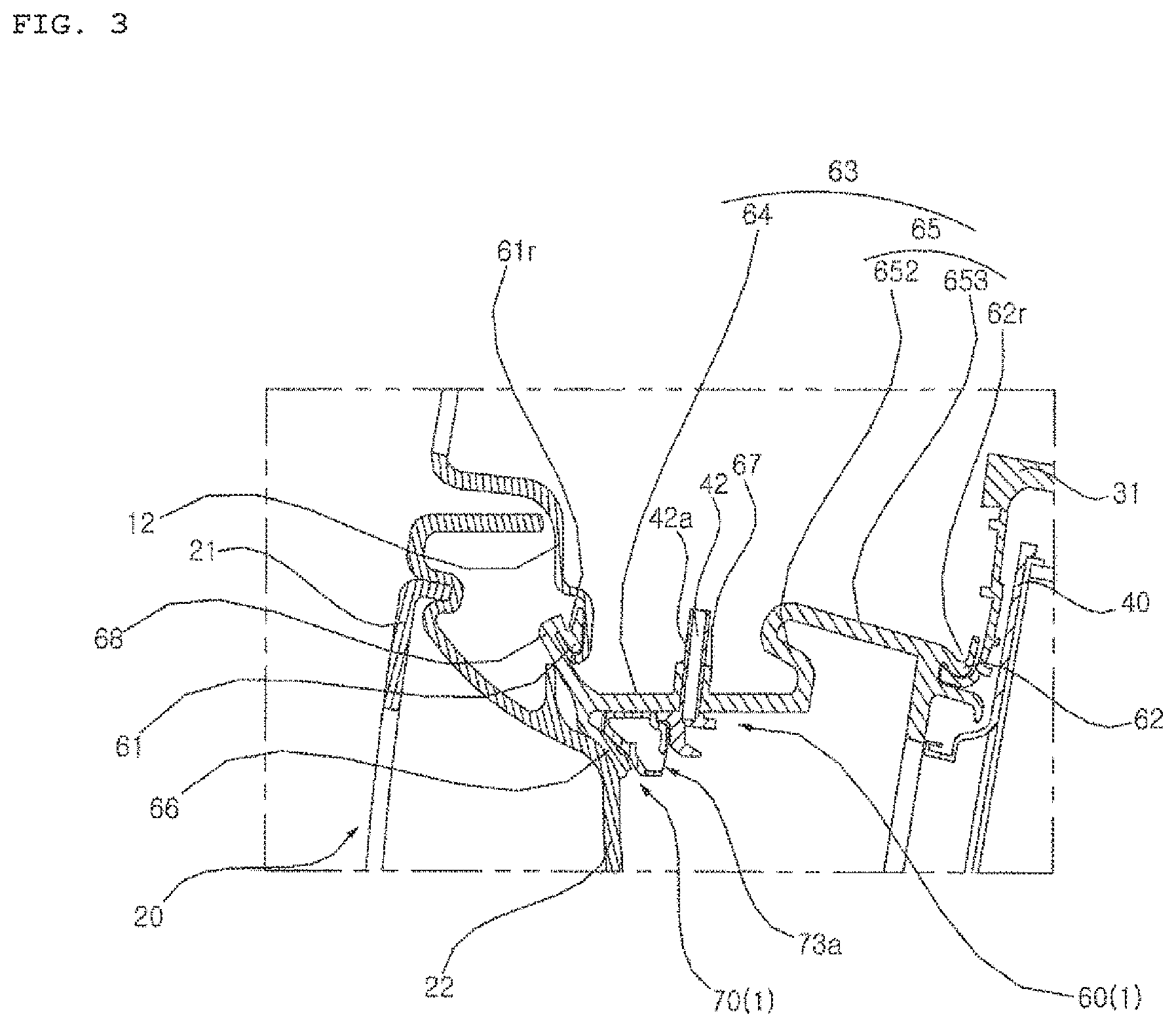 Patent US12139841 Figure 3 – Washing machine