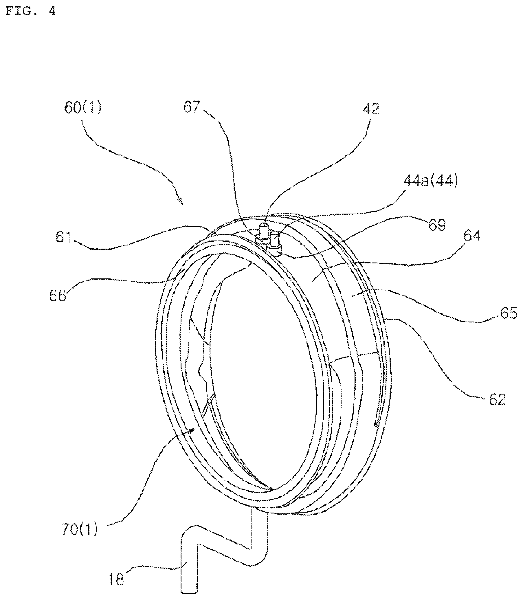 Patent US12139841 Figure 4 – Washing machine