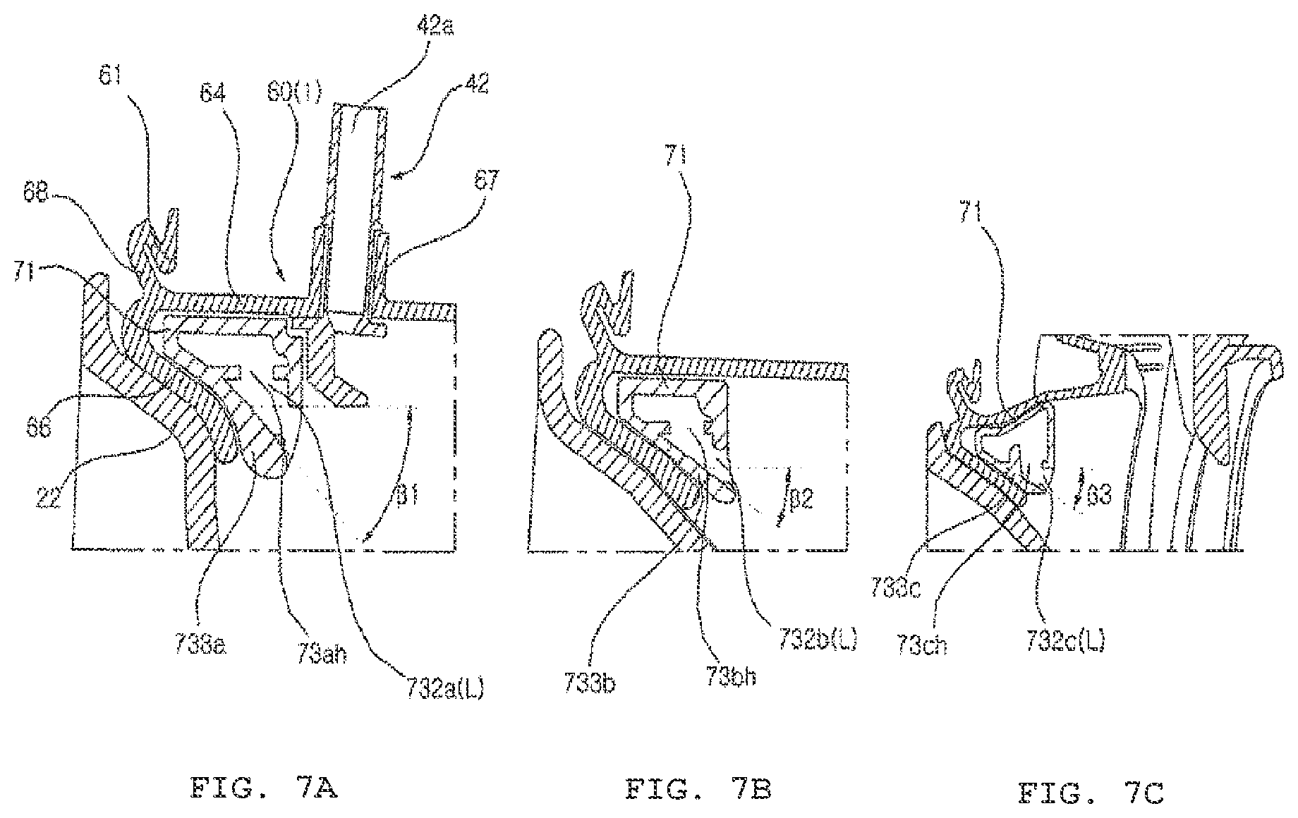 Patent US12139841 Figure 7 – Washing machine