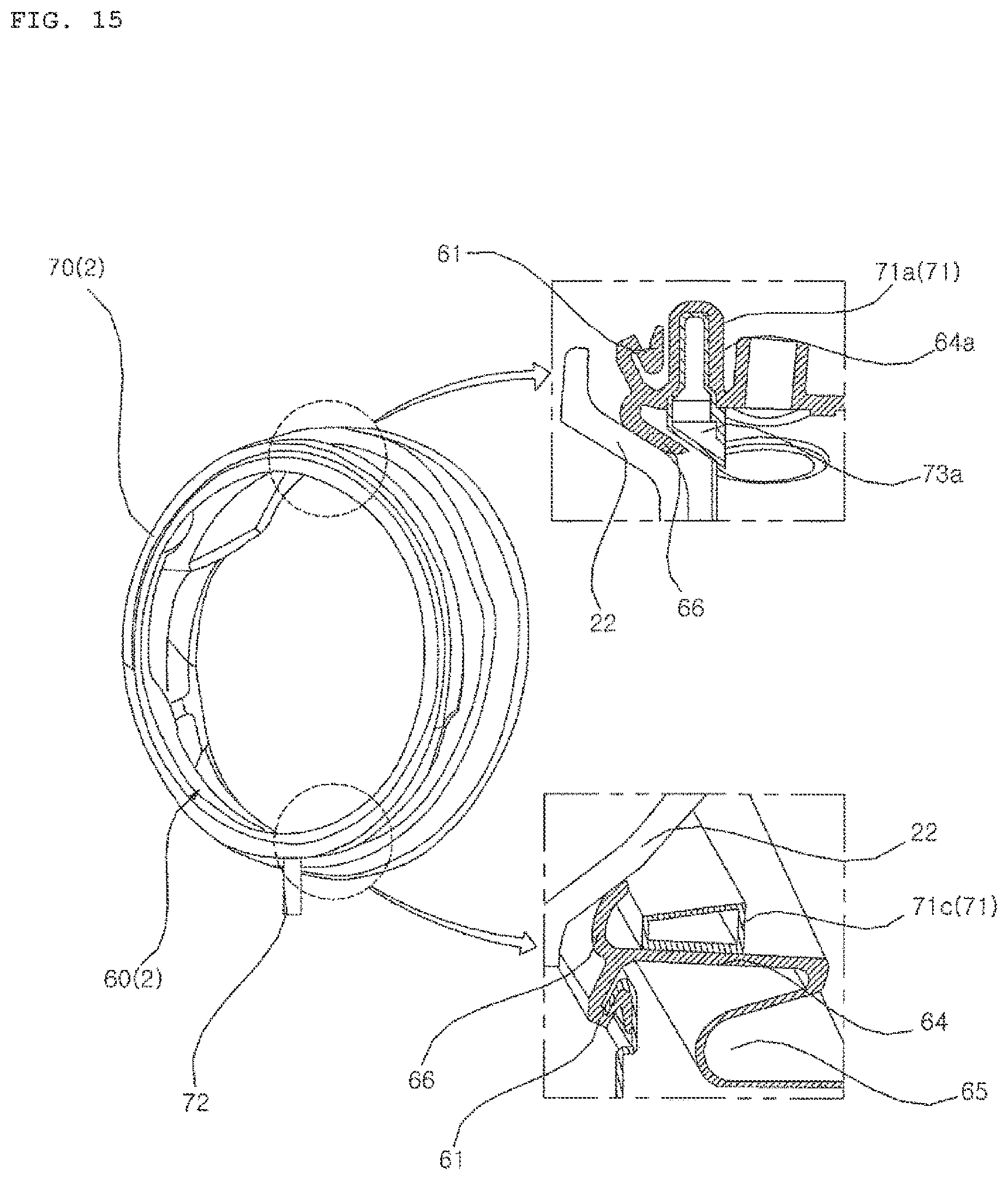 Patent US12139841 Figure 15 – Washing machine