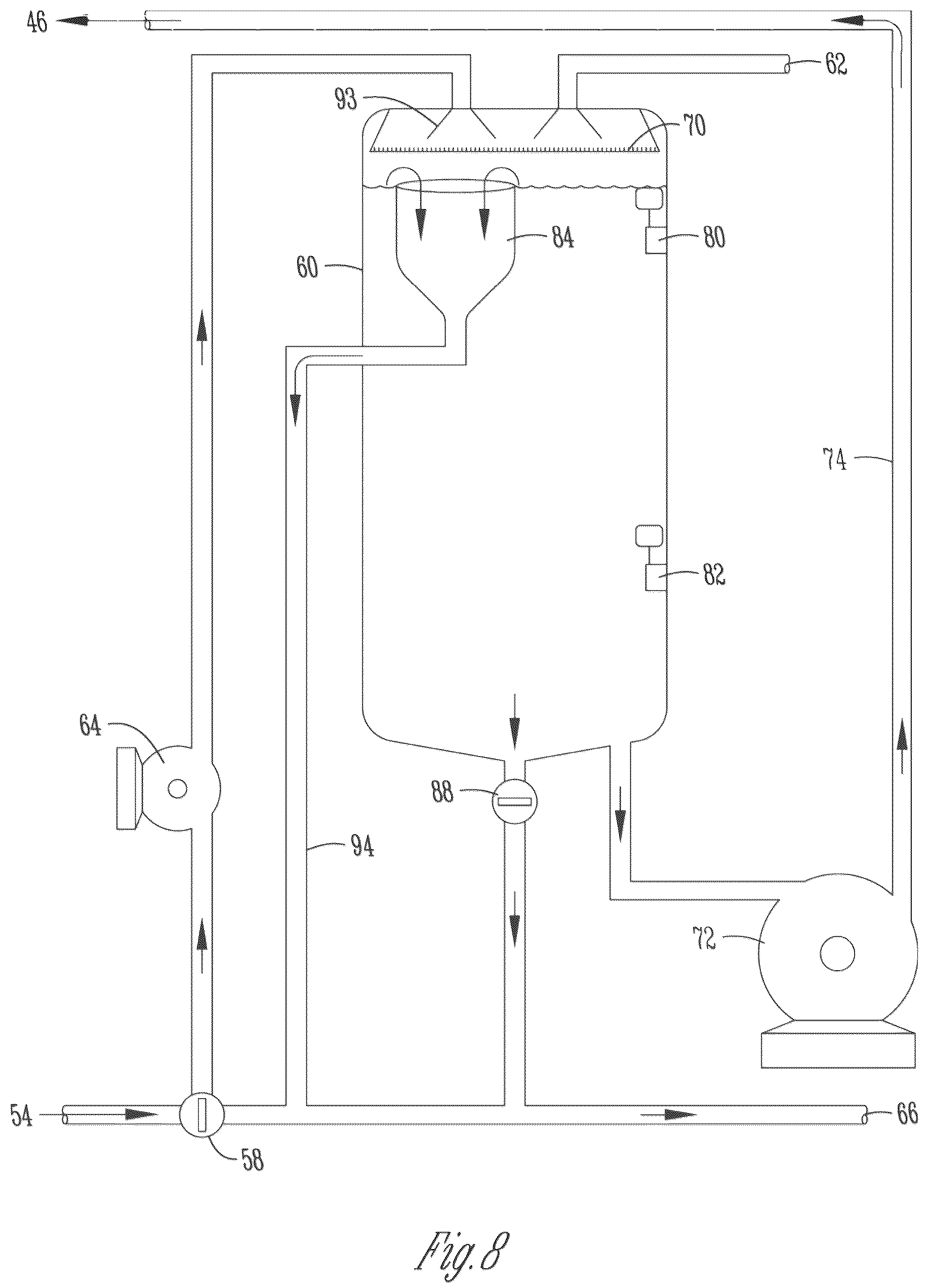 Patent US12139842 Figure 8 – Rinse water reuse system and methods of use