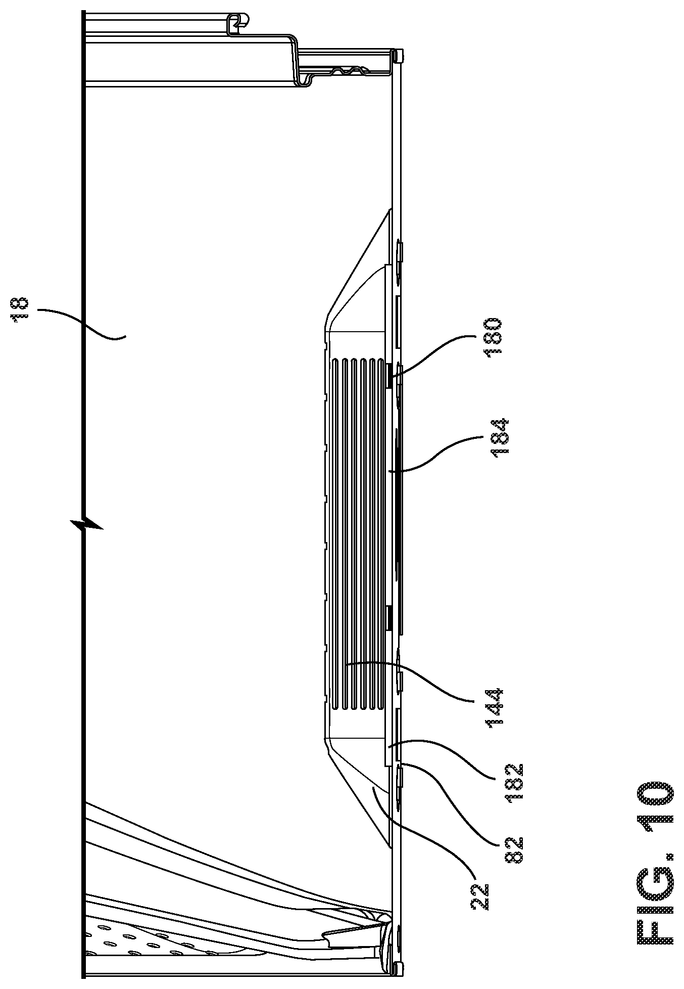 Patent US12139843 Figure 10 – Foreign substrate collector for a laundry appliance