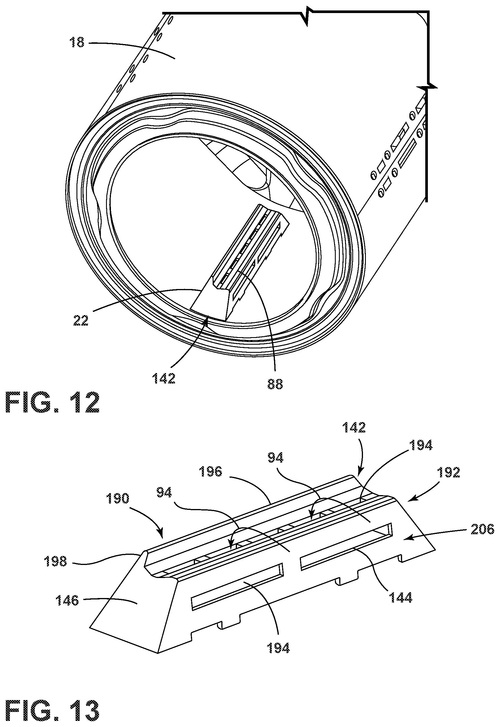 Patent US12139843 Figure 12 – Foreign substrate collector for a laundry appliance