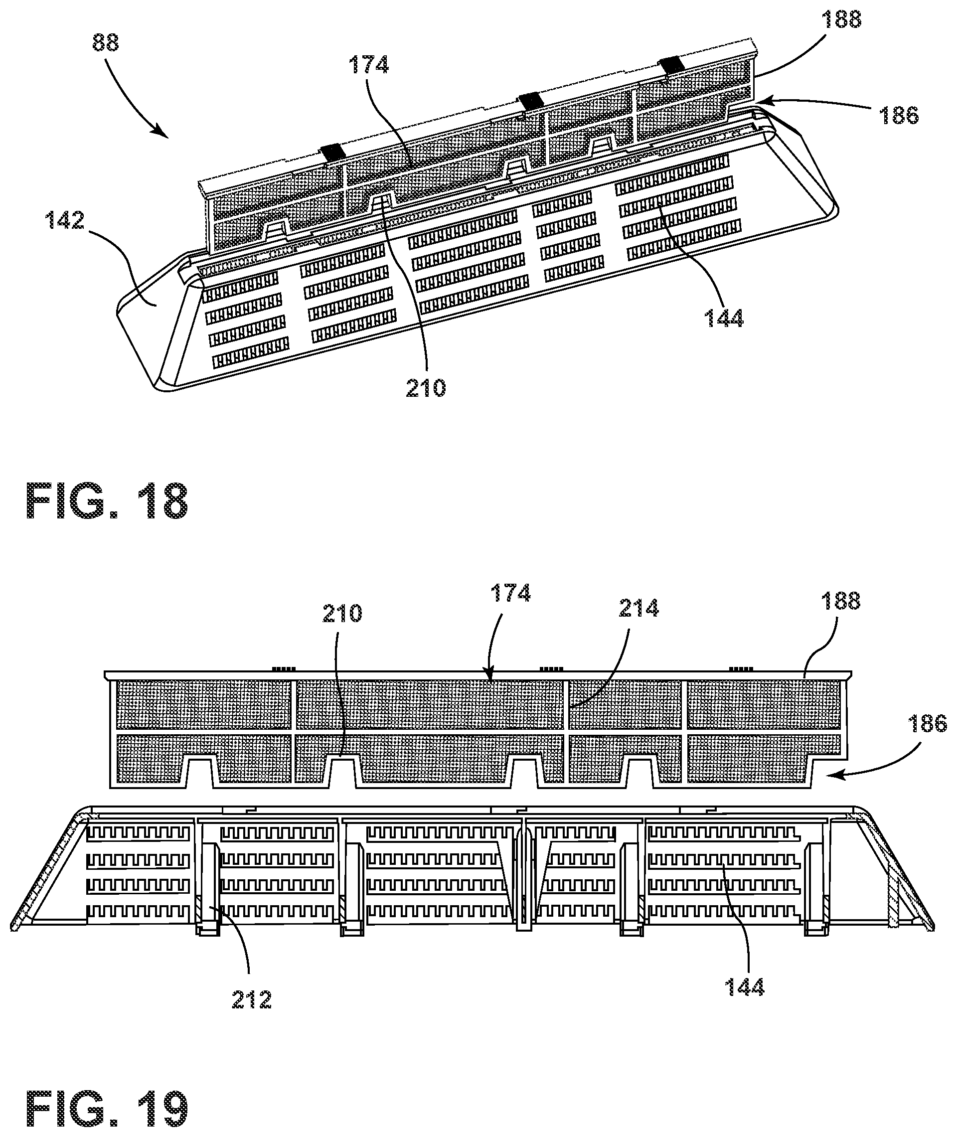 Patent US12139843 Figure 16 – Foreign substrate collector for a laundry appliance