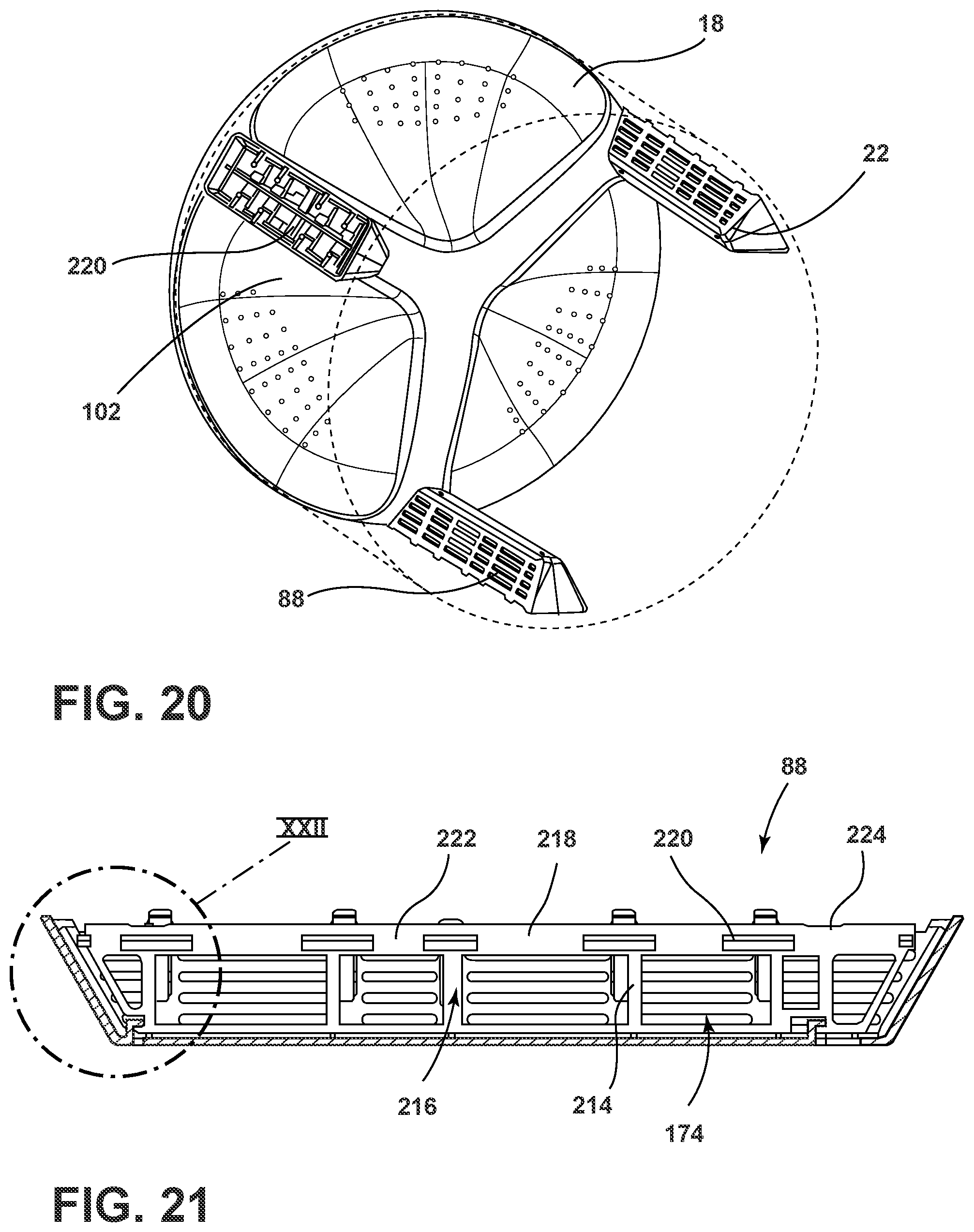 Patent US12139843 Figure 17 – Foreign substrate collector for a laundry appliance