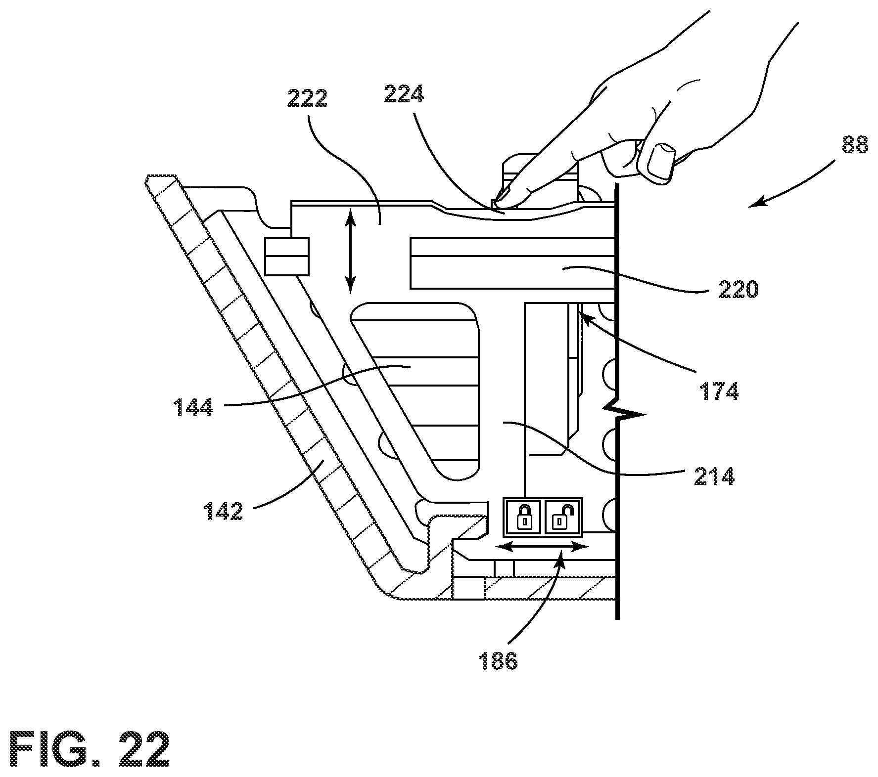 Patent US12139843 Figure 18 – Foreign substrate collector for a laundry appliance