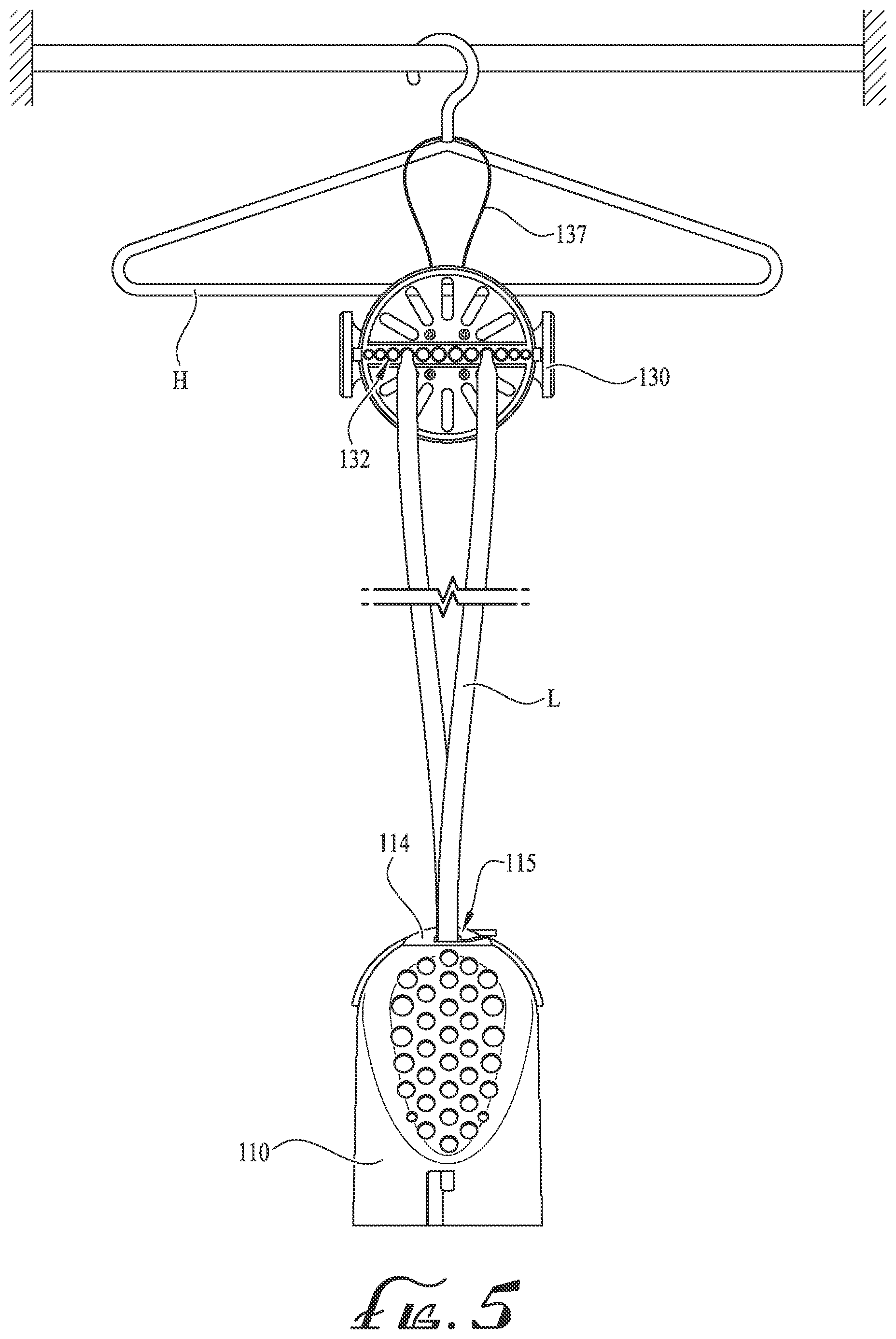 Patent US12139846 Figure 3 – Shoelace cleaning device