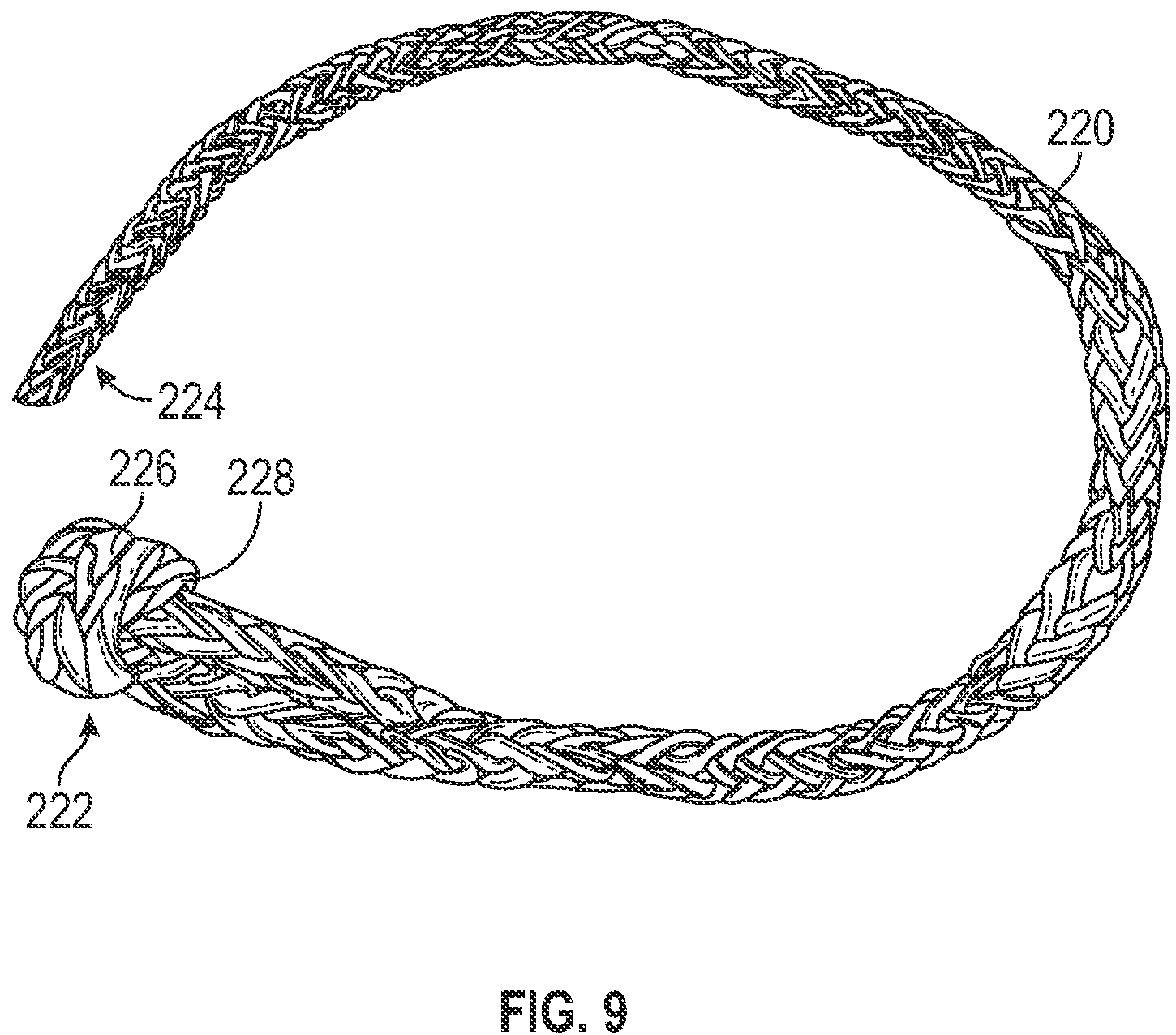 Patent US12139849 Figure 9 – Winch line for soft shackling