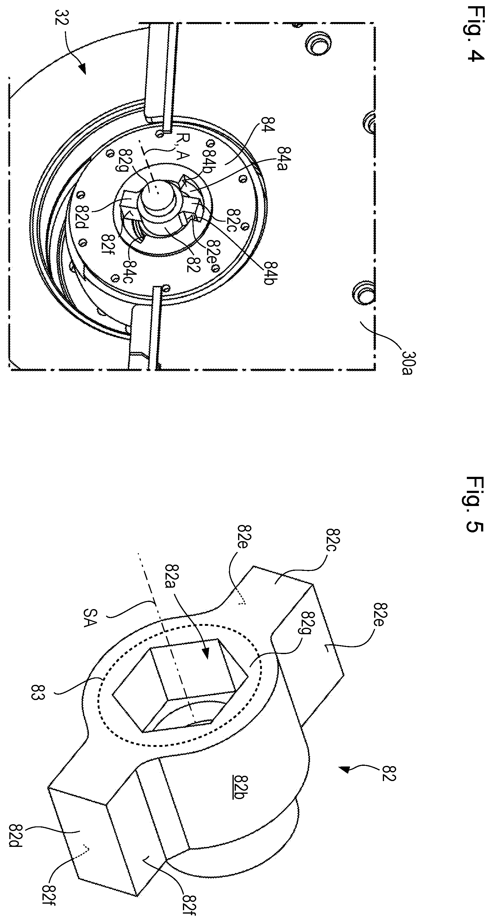 Patent US12139861 Figure 4 – Earth working machine having a rotatable working apparatus axially positionally retainable with high tightening torque by means of a central bolt arrangement, and method for establishing and releasing such retention