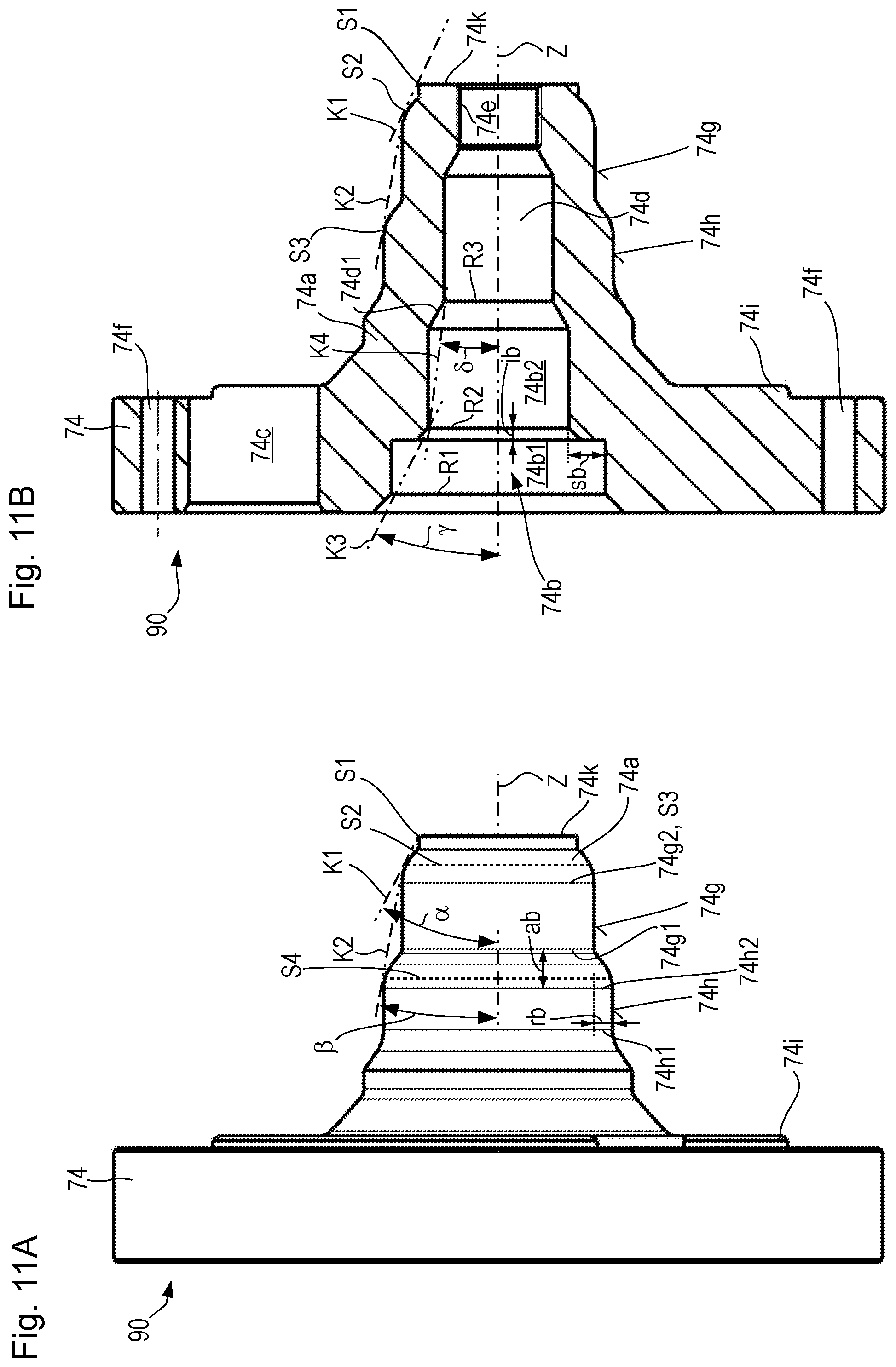 Patent US12139861 Figure 10 – Earth working machine having a rotatable working apparatus axially positionally retainable with high tightening torque by means of a central bolt arrangement, and method for establishing and releasing such retention