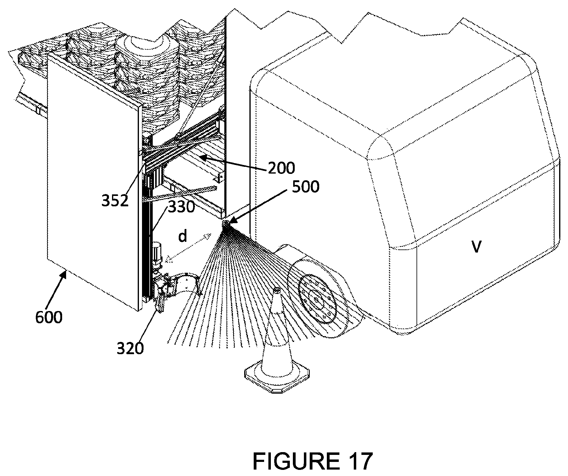 Patent US12139864 Figure 14 – Vehicle mounted system for deploying and retrieving traffic barriers