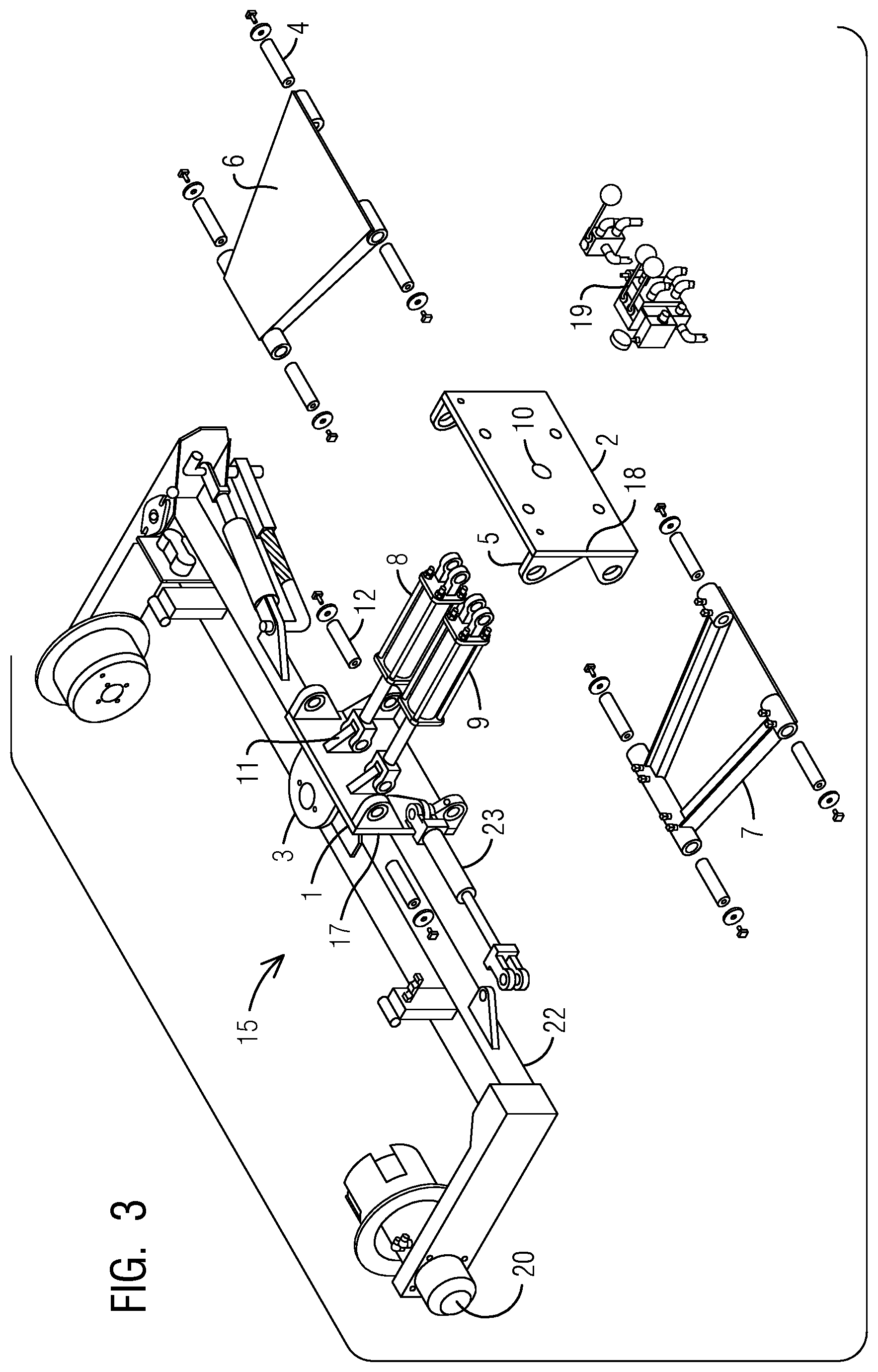 Patent US12139865 Figure 2 – Floating brush sweeper