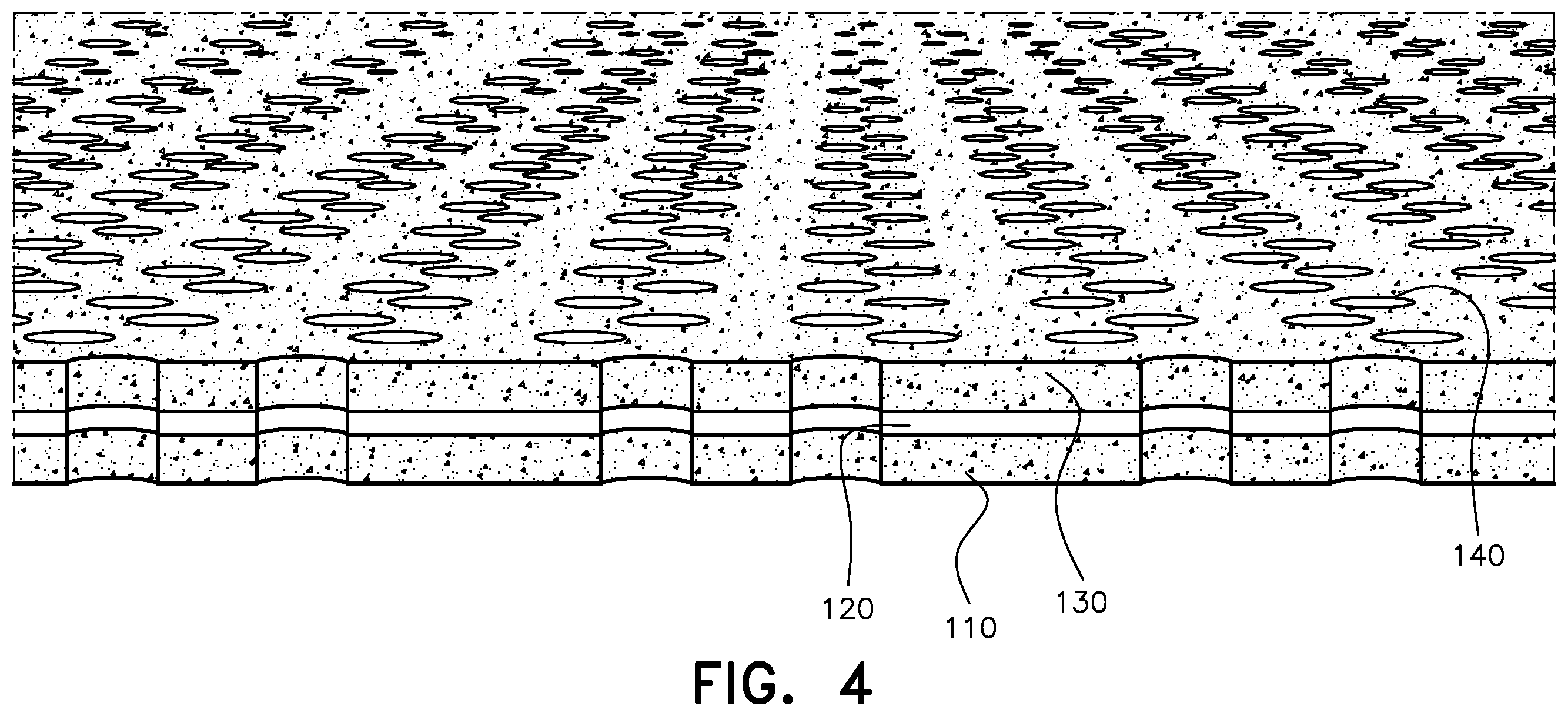 Patent US12139870 Figure 4 – Multilayer integral geogrids having a cellular layer structure, and methods of making and using same