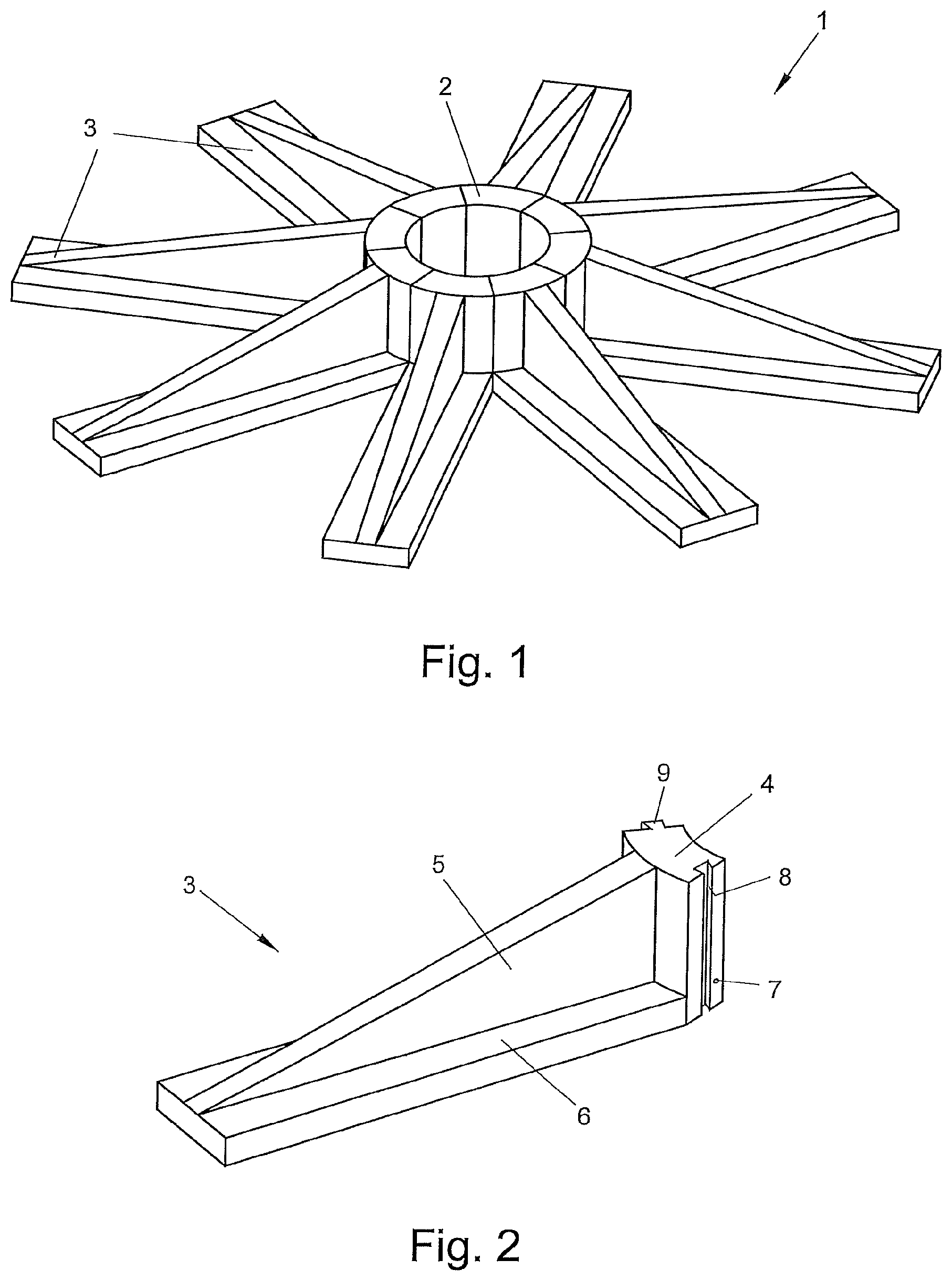 Patent US12139872 — Foundation for a wind power plant — Figure 1