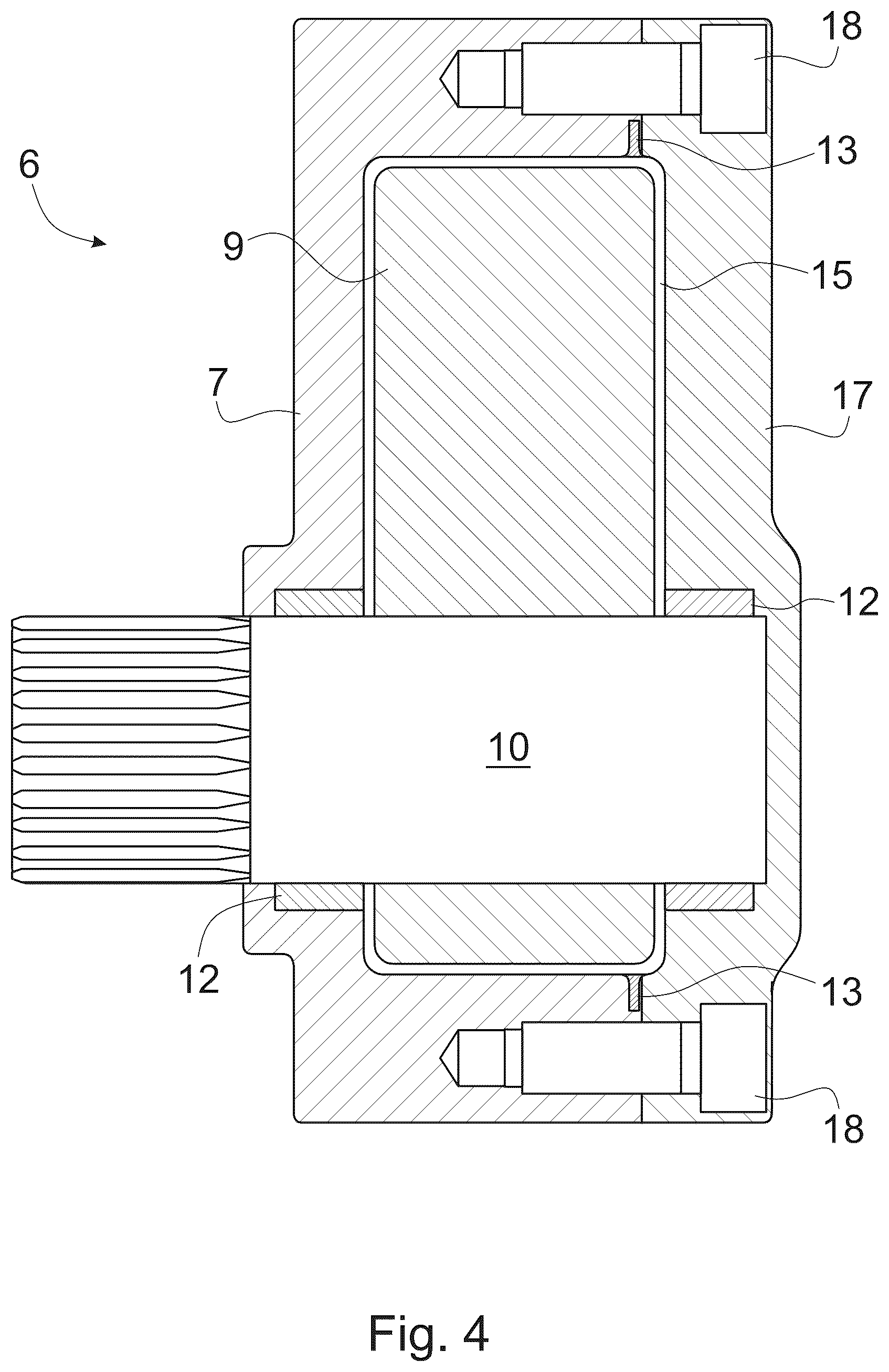 Patent US12139878 Figure 3 – Arrangement for tilting or turning a working instrument