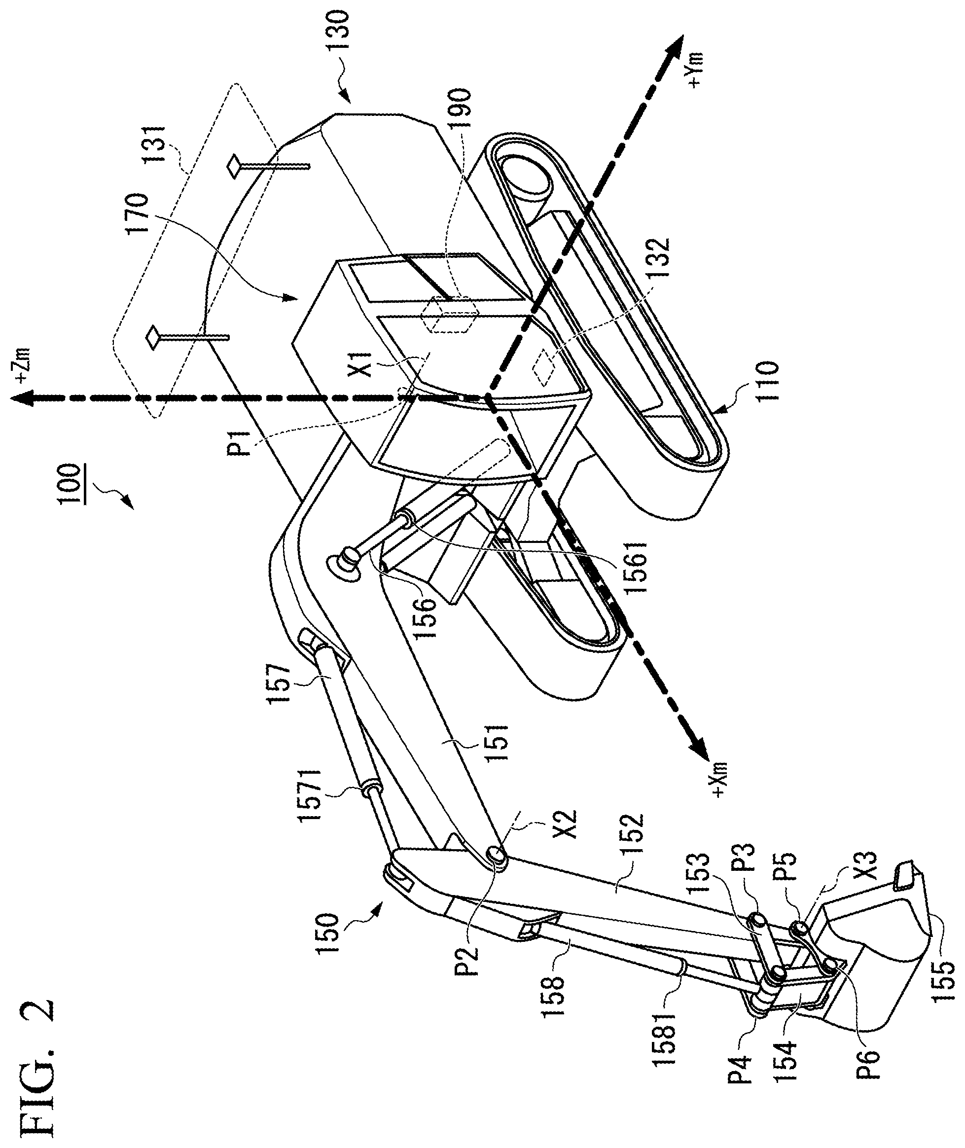 Patent US12139881 Figure 2 – Work machine control system, work machine, and work machine control method