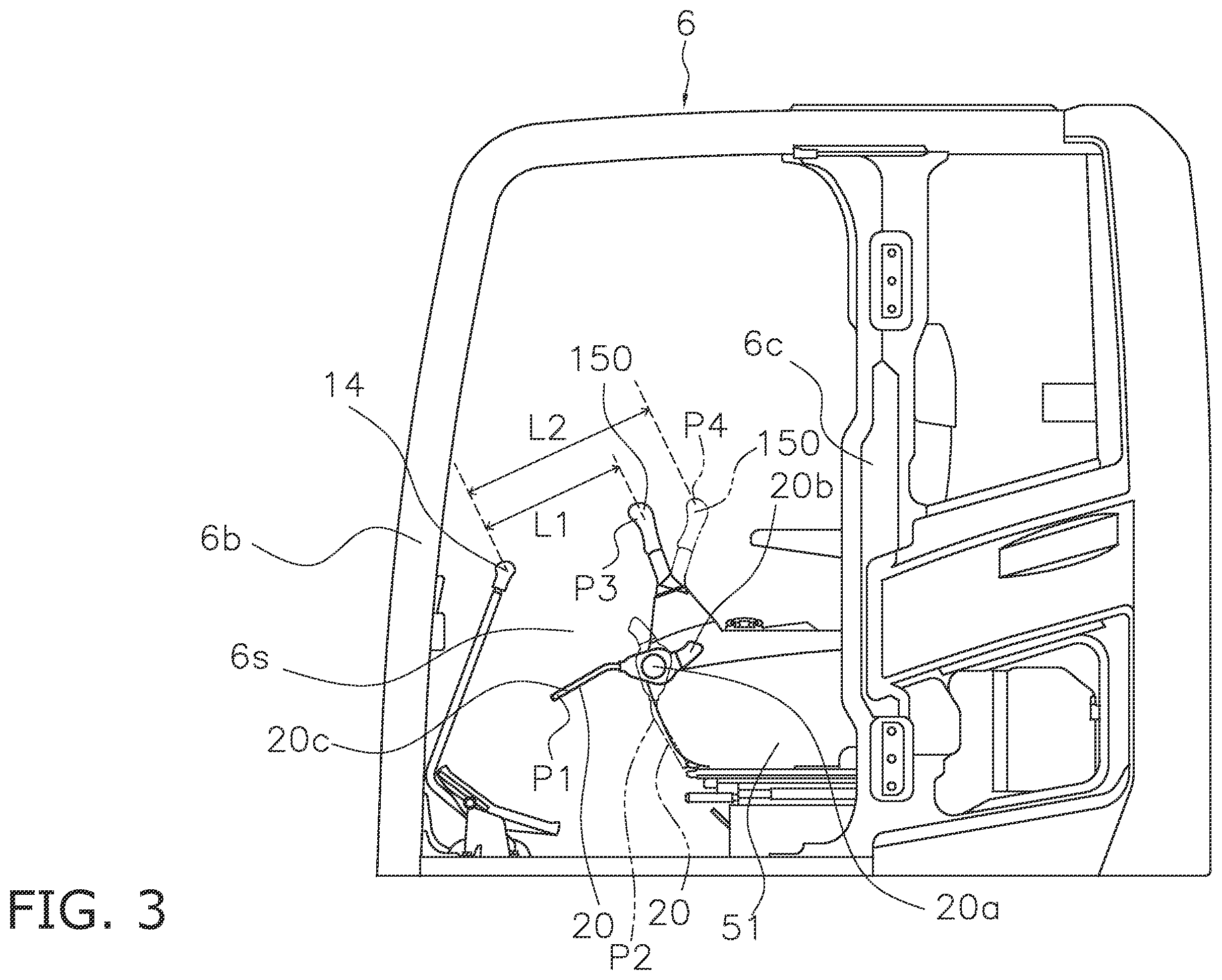 Patent US12139884 Figure 3 – Work vehicle, lever unit, and actuator automatic control method