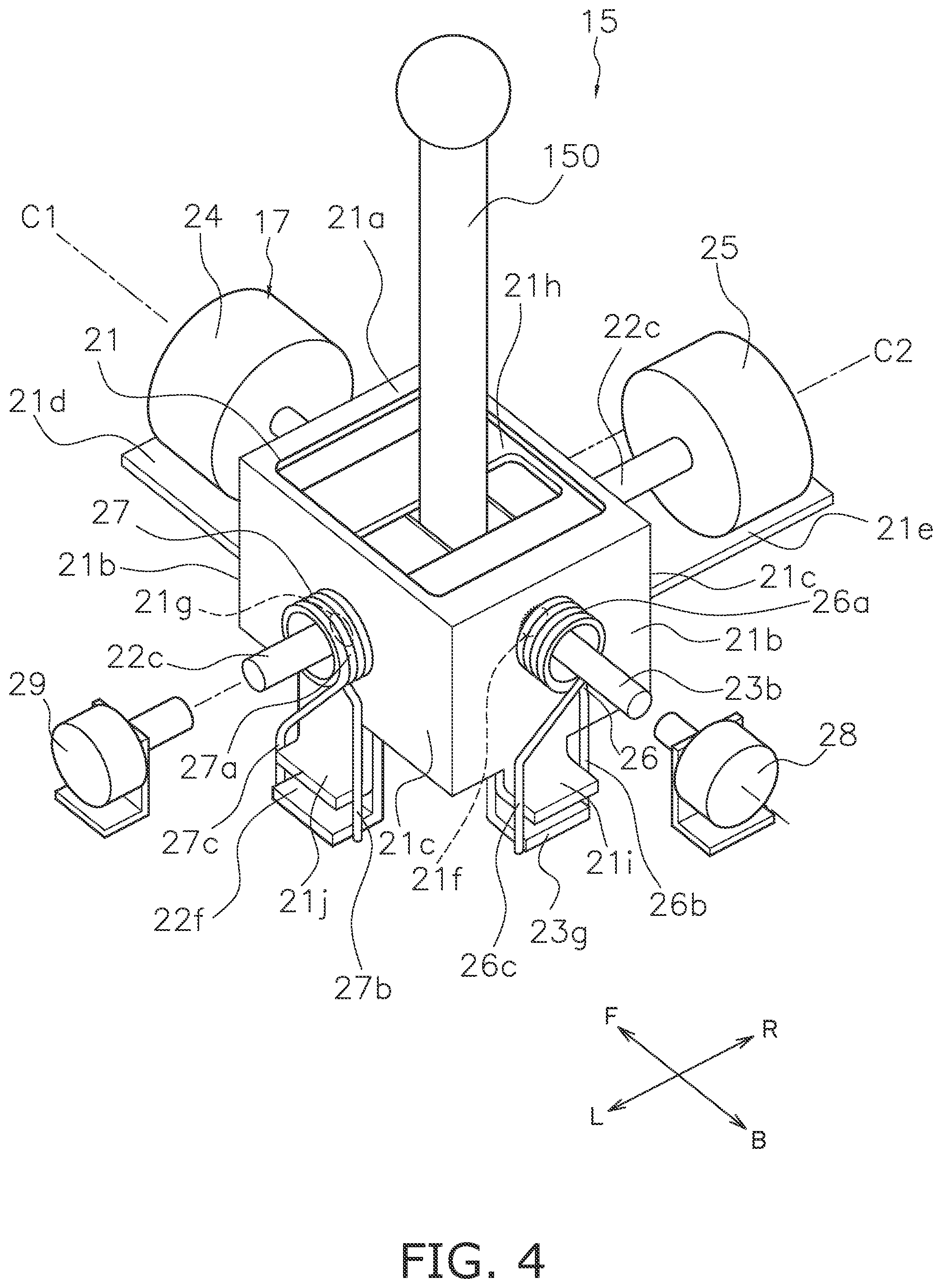Patent US12139884 Figure 4 – Work vehicle, lever unit, and actuator automatic control method