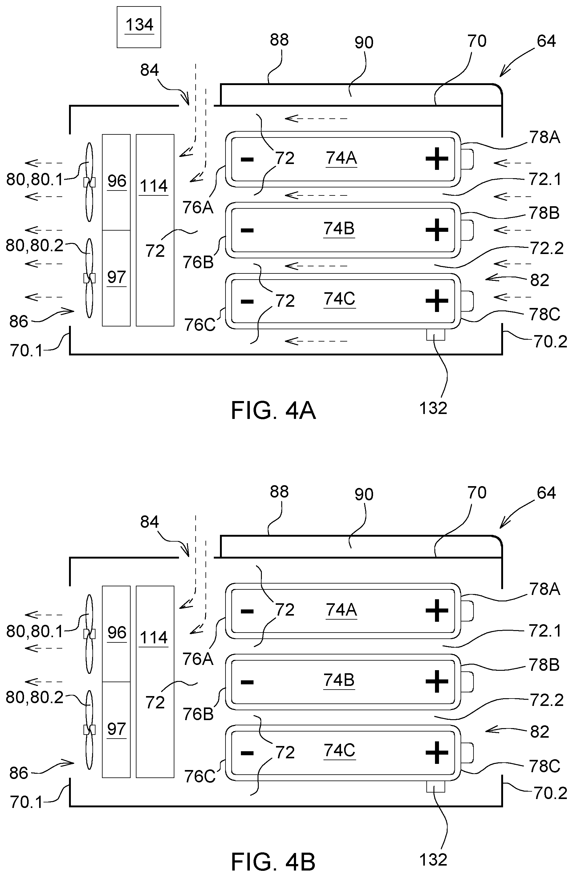Patent US12139886 Figure 4 – Integrated vehicle and battery thermal management of an electric excavator